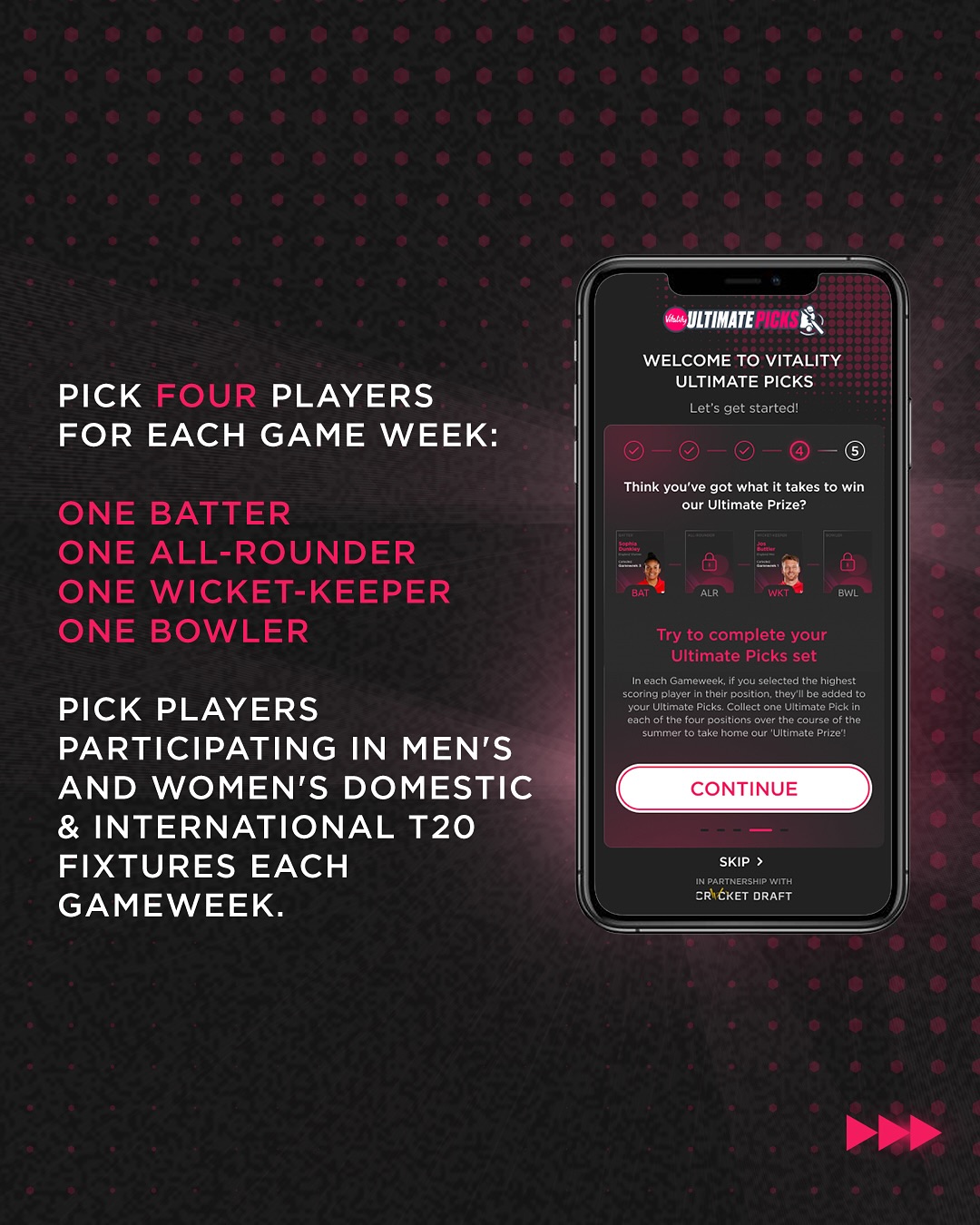 Vitality Ultimate Picks Returns With England Prize Giveaway