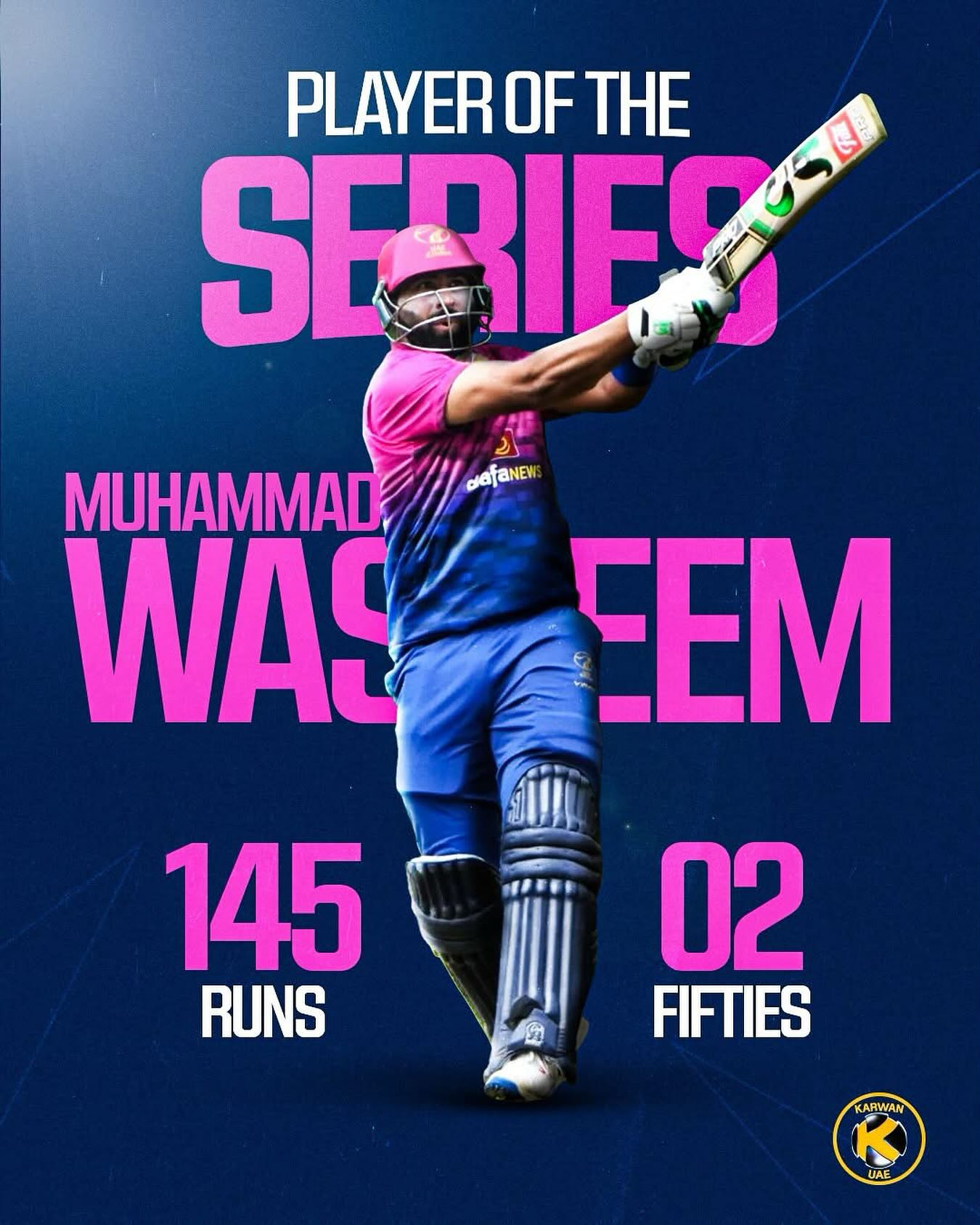 UAE skipper shines with 145 runs, setting a high mark in a thrilling T20I series clash!!!