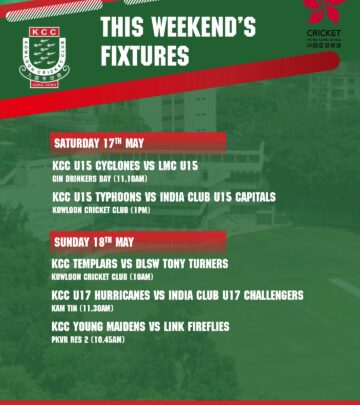 Weekend Cricket Fixtures Announced