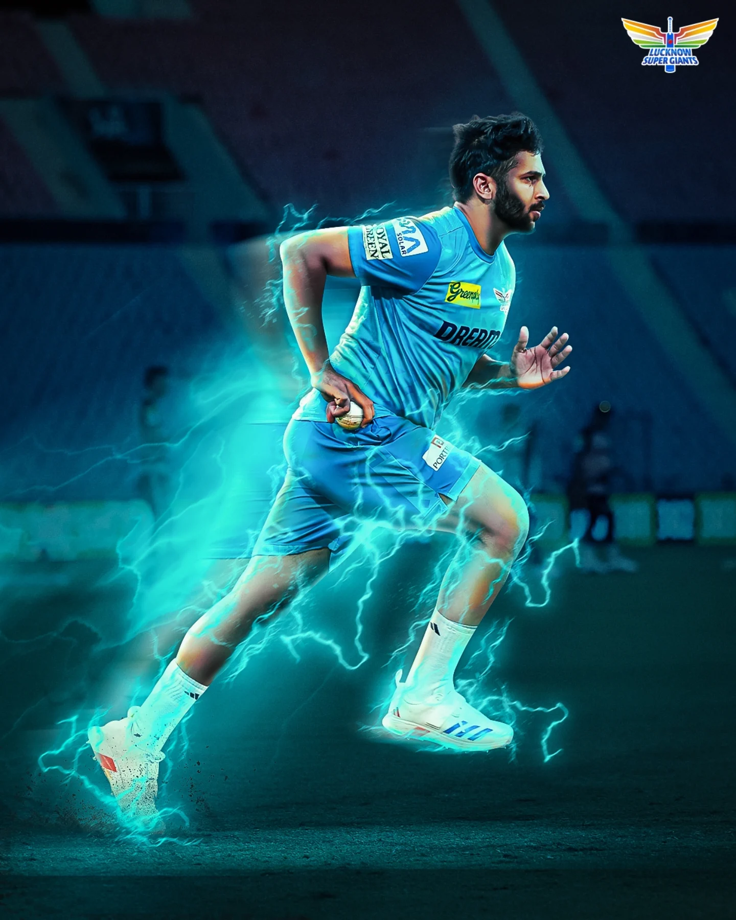 Wicket Whirl: Lucknow Super Giants in Flash Action Swift bowlers, flashing wickets, and vibrant action thrill cricket fans across the nation.