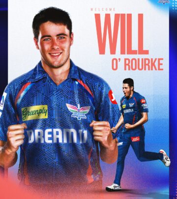 Will O’Rourke Joins Super Giants Squad