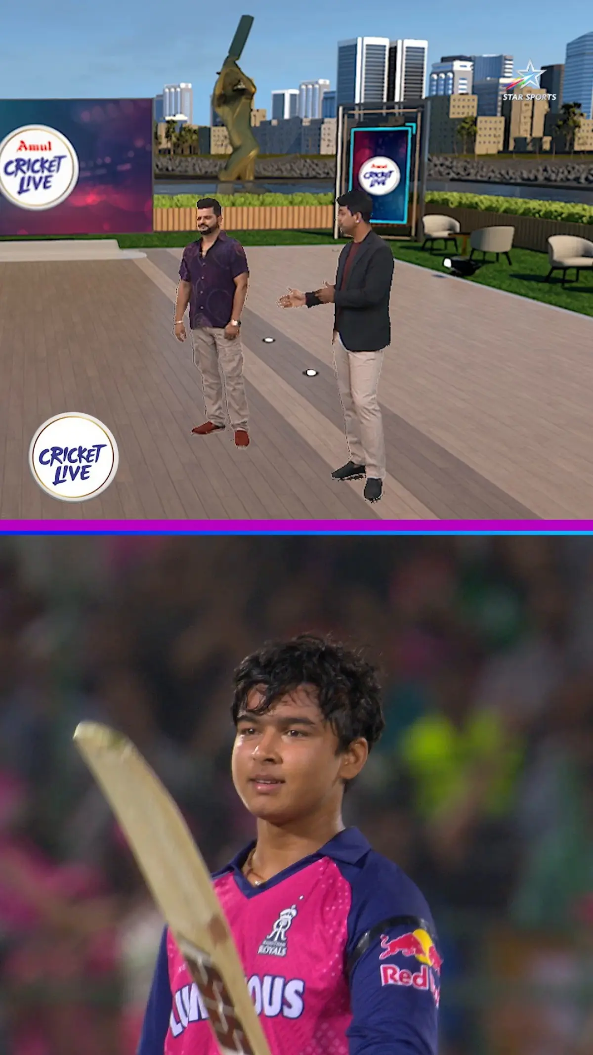Young talents Vaibhav & Ayush impress under pressure as legends applaud their game sense.!
