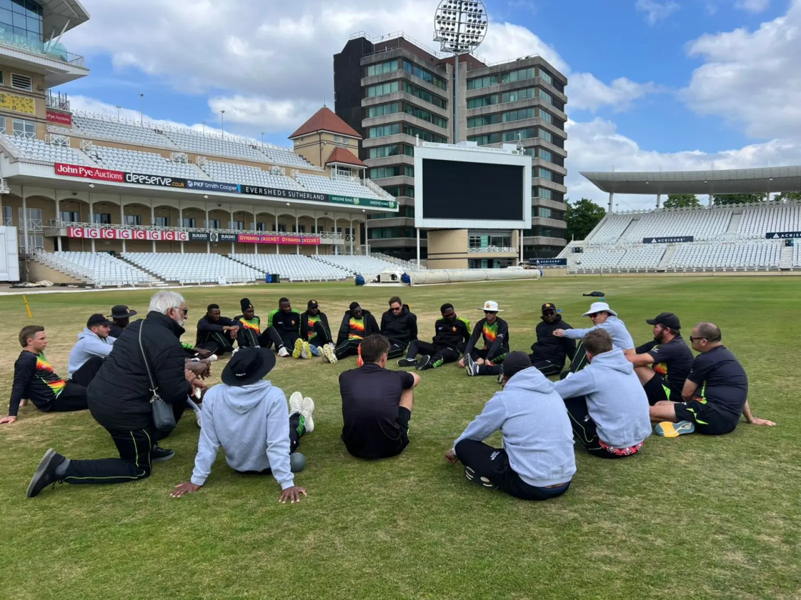 Zimbabwe Arrives In Nottingham For Historic Test Test cricket buzz mounts as Zimbabwe readies strategy at Trent Bridge for historic clash!!