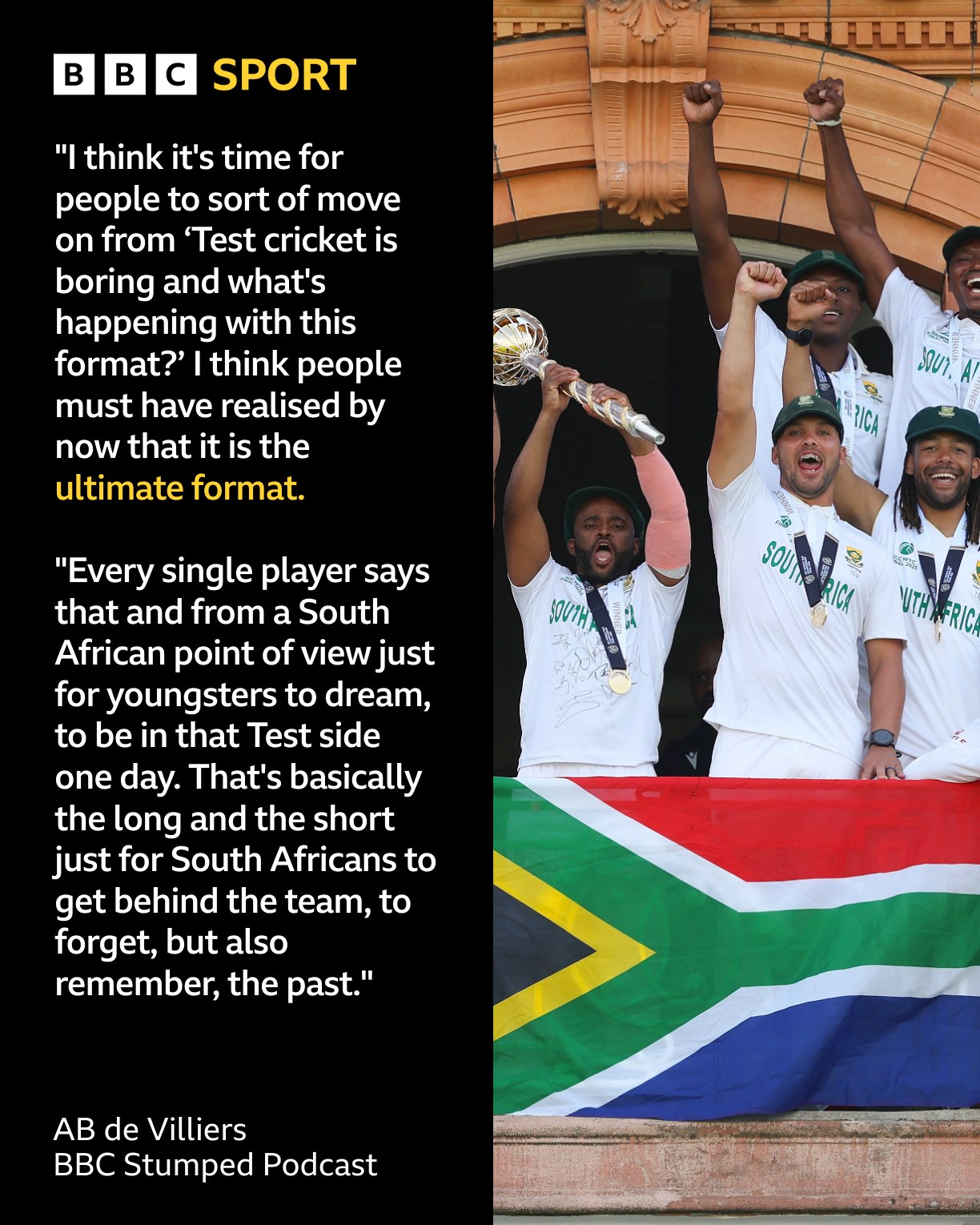 AB De Villiers Critiques Test Championship Format Villiers offers insights on SA cricket and demands a revamp of the World Test Championship.