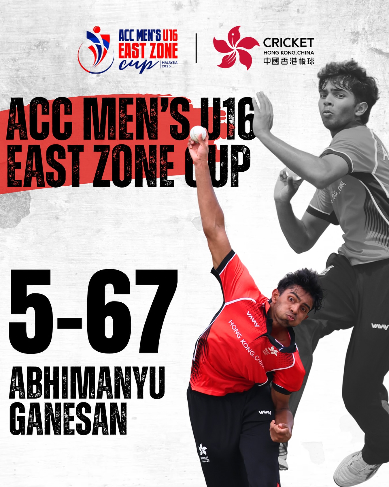 Abhimanyu Ganesan’s Fifer Lights Up ACC U16 Cup Talented young cricketer delivers standout performance as Hong Kong team excels in U16 Cup.