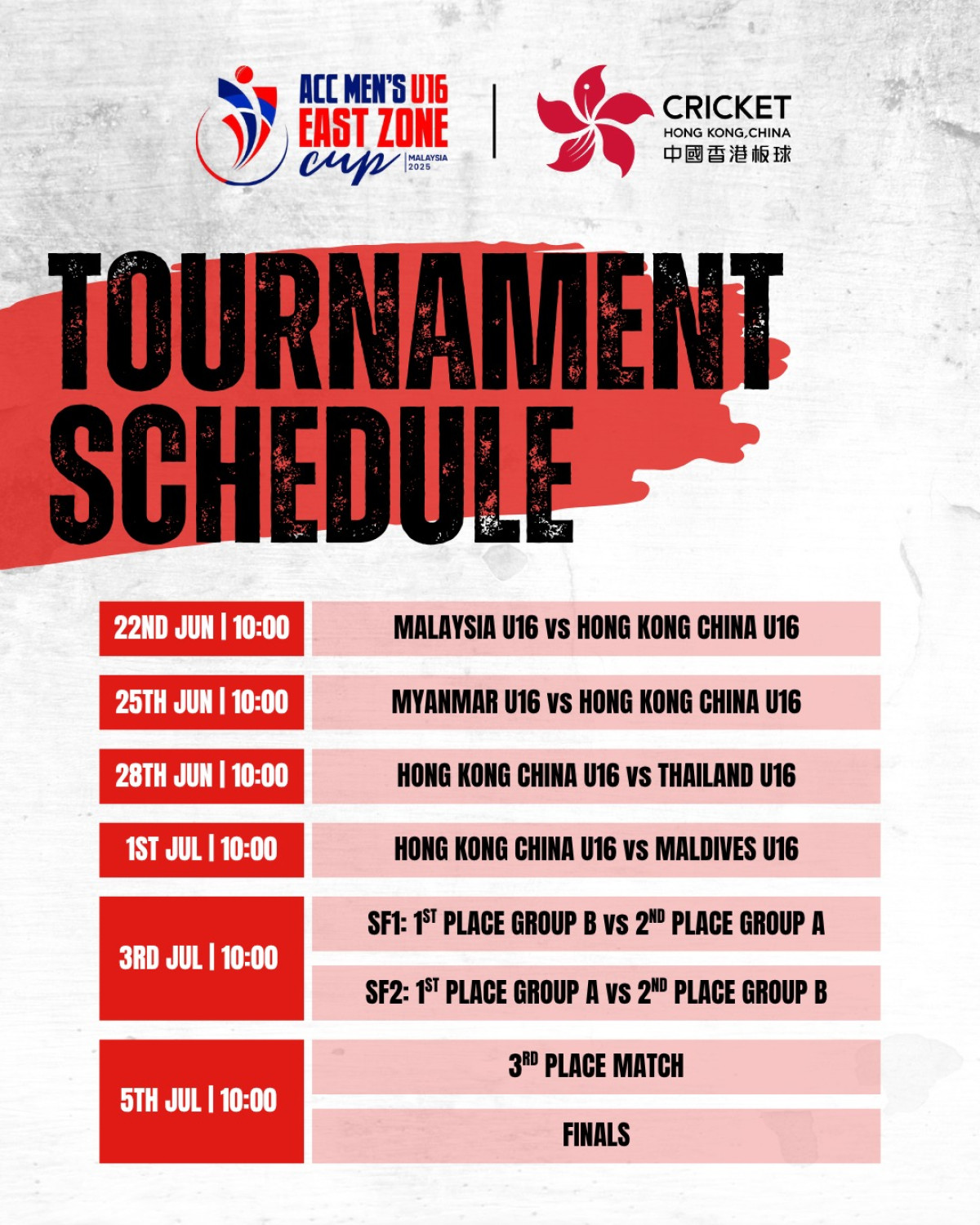 ACC Men’s U16 East Zone Cup Countdown Young talents ready as teams set for tomorrow’s debut in vibrant cricket festival. 2025!!!