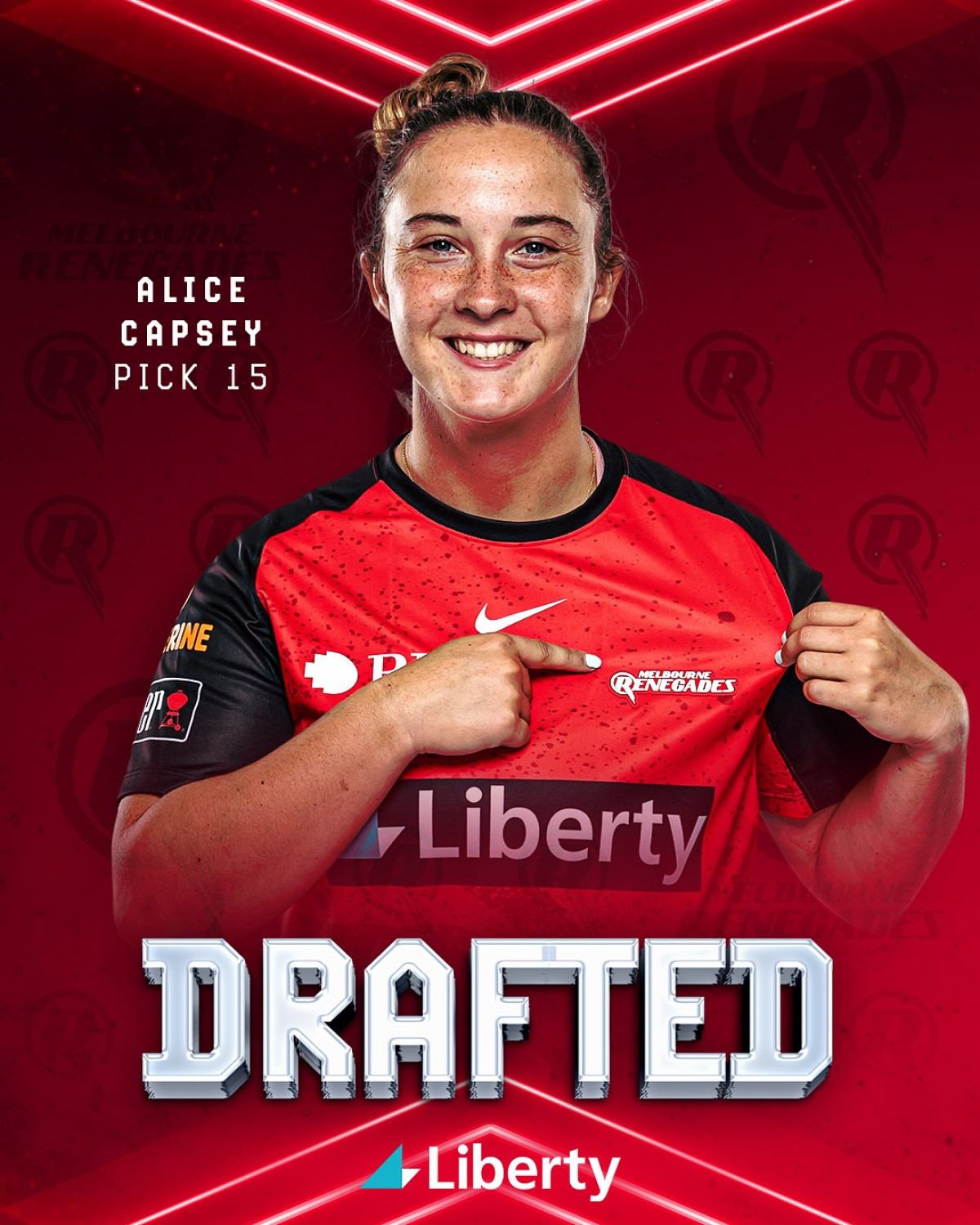 Alice Capsey Returns In Red For WBBL11 Young cricketer returns in bold red, lighting up the pitch with vibrant energy at WBBL11!!