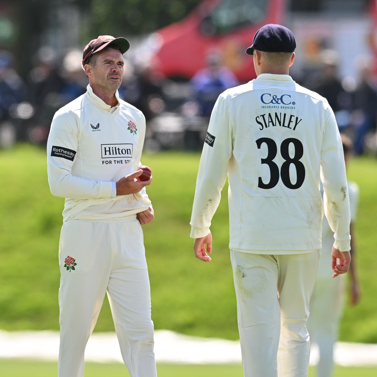 Anderson’s Early Strike Lifts Lancashire’s Momentum Lancashire Cricket Men post 279-5 with Anderson claiming two early wickets on Day Two.!!!.