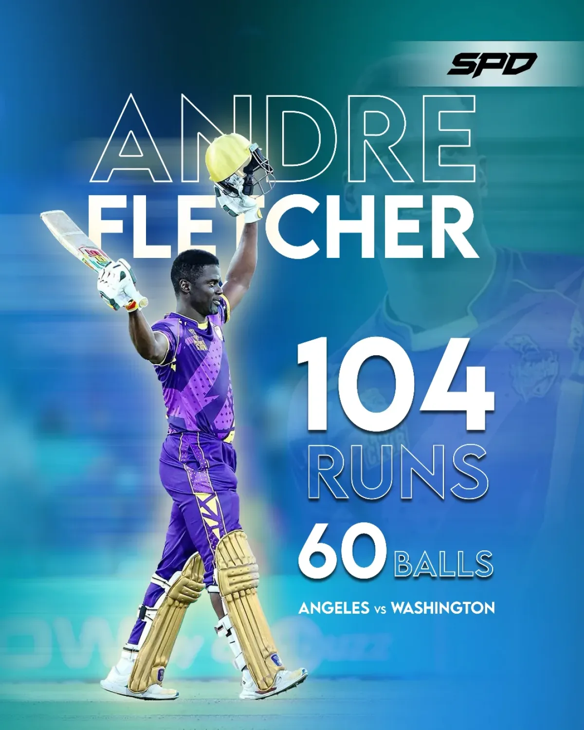 Andre Fletcher Shines With Major Cricket Century Dynamic batting spectacle as Fletcher hits a century, electrifying the MLC pitch today!!!!