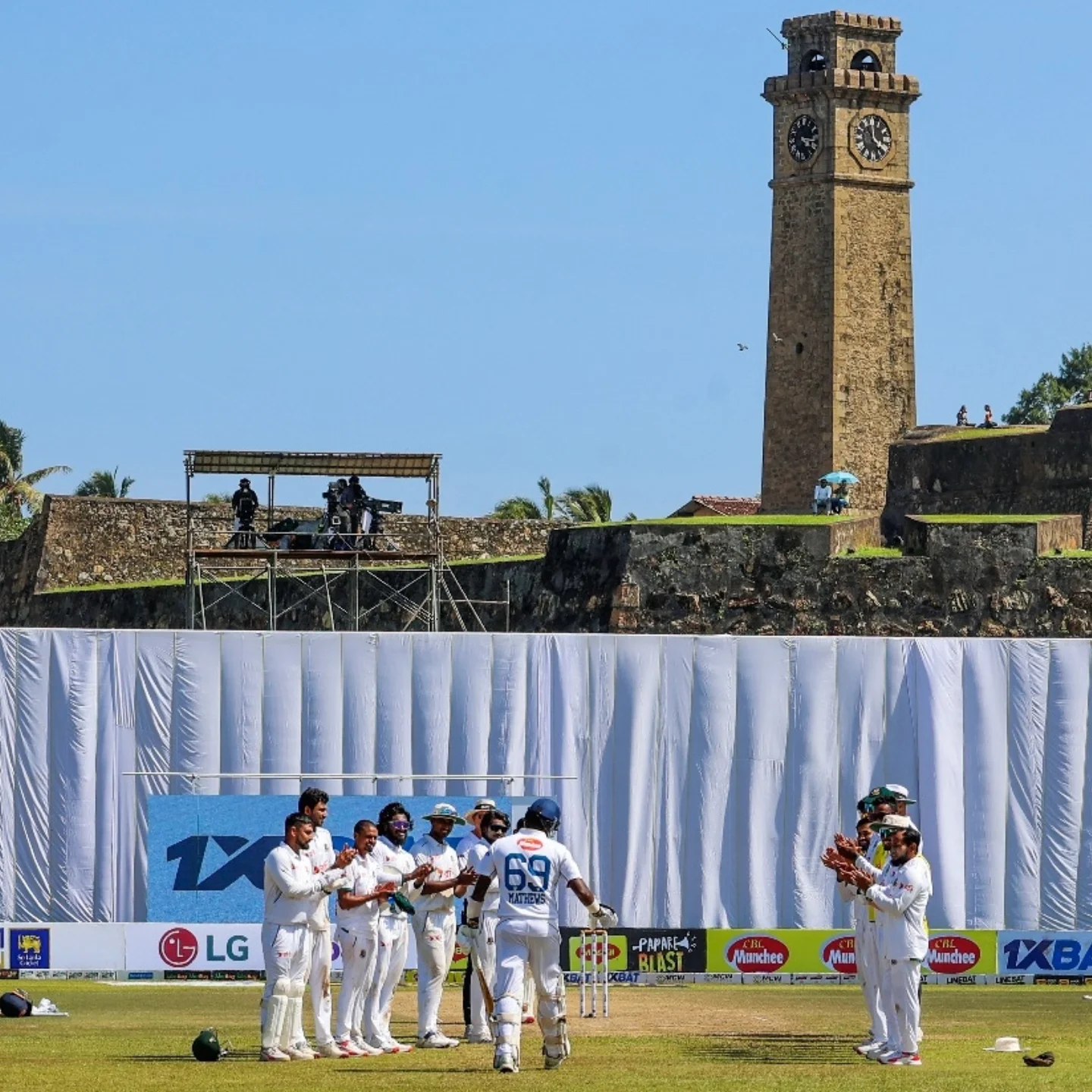 Angelo Mathews Final Test Farewell A moving tribute by Bangladesh team and umpires, honoring a cricket icon in final outing!!