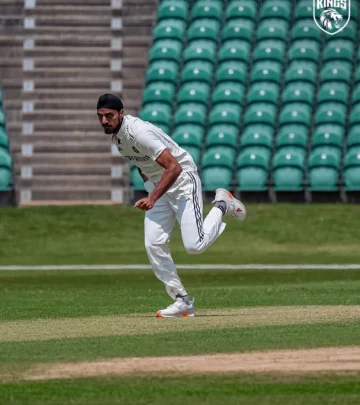 Arsh Paa In Red Ball Action
