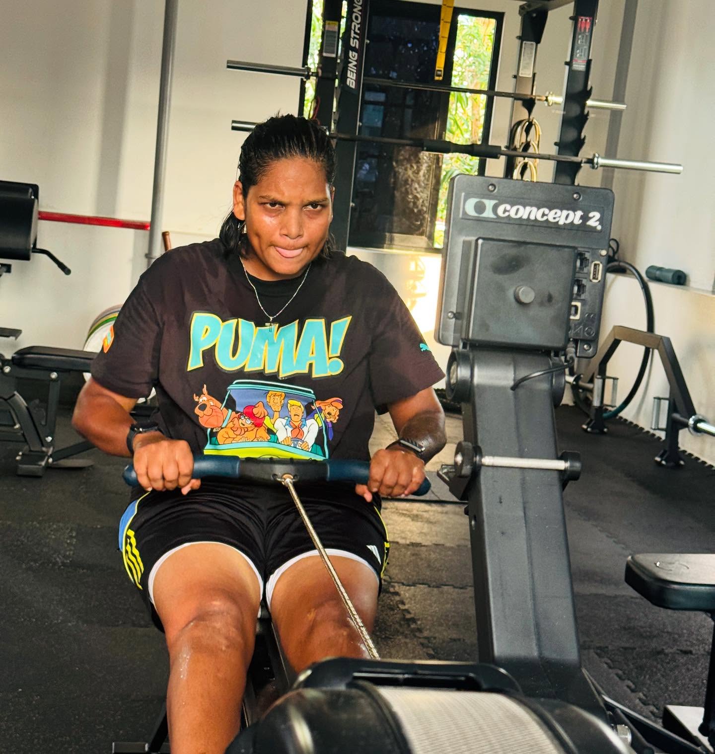 Asha Sobhana Energizes Mornings With Rowing Regimen