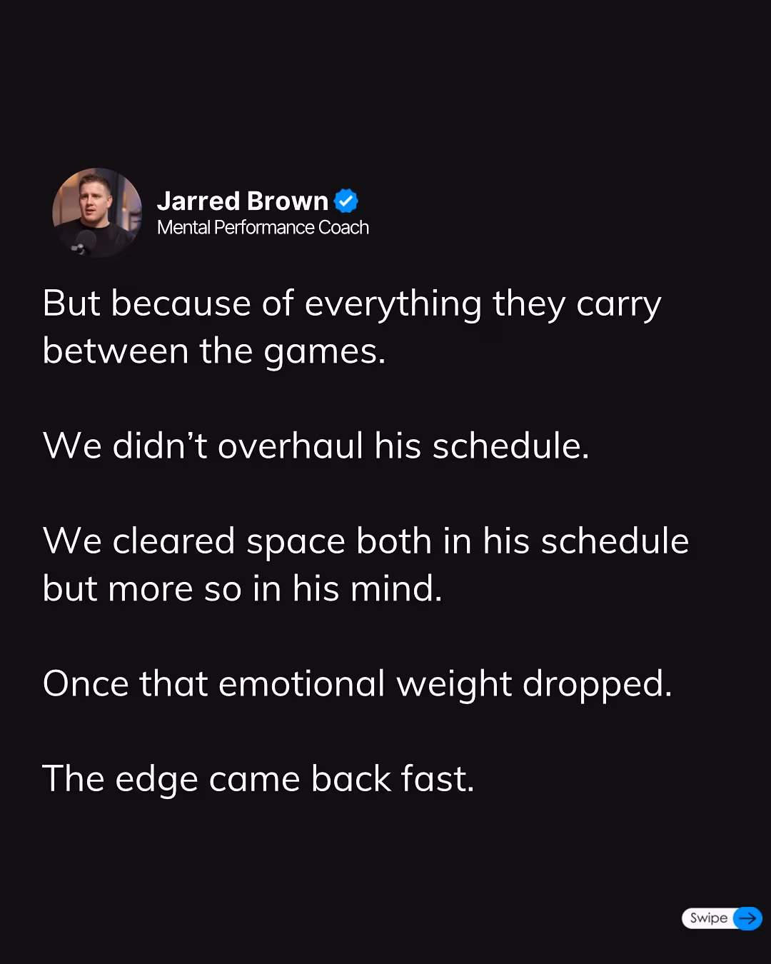 Athlete Overcomes Emotional Weight To Regain Their Edge