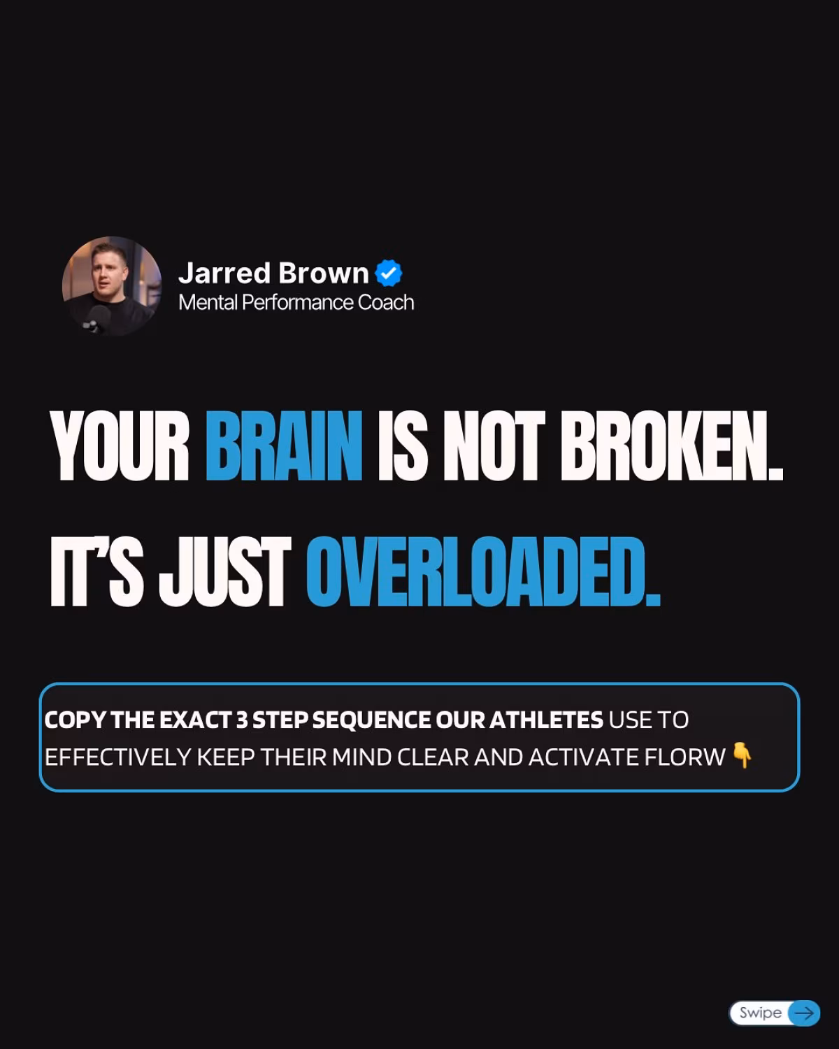 Athletes Overcome Mental Overload With Flow State Activator Mental clarity in high pressure: A protocol by Jarred Brown to clear the noise and win now.