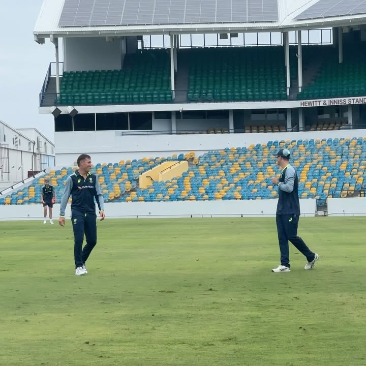 Aussie Cricketers Embrace Footy Fun Amid Rain Delay
