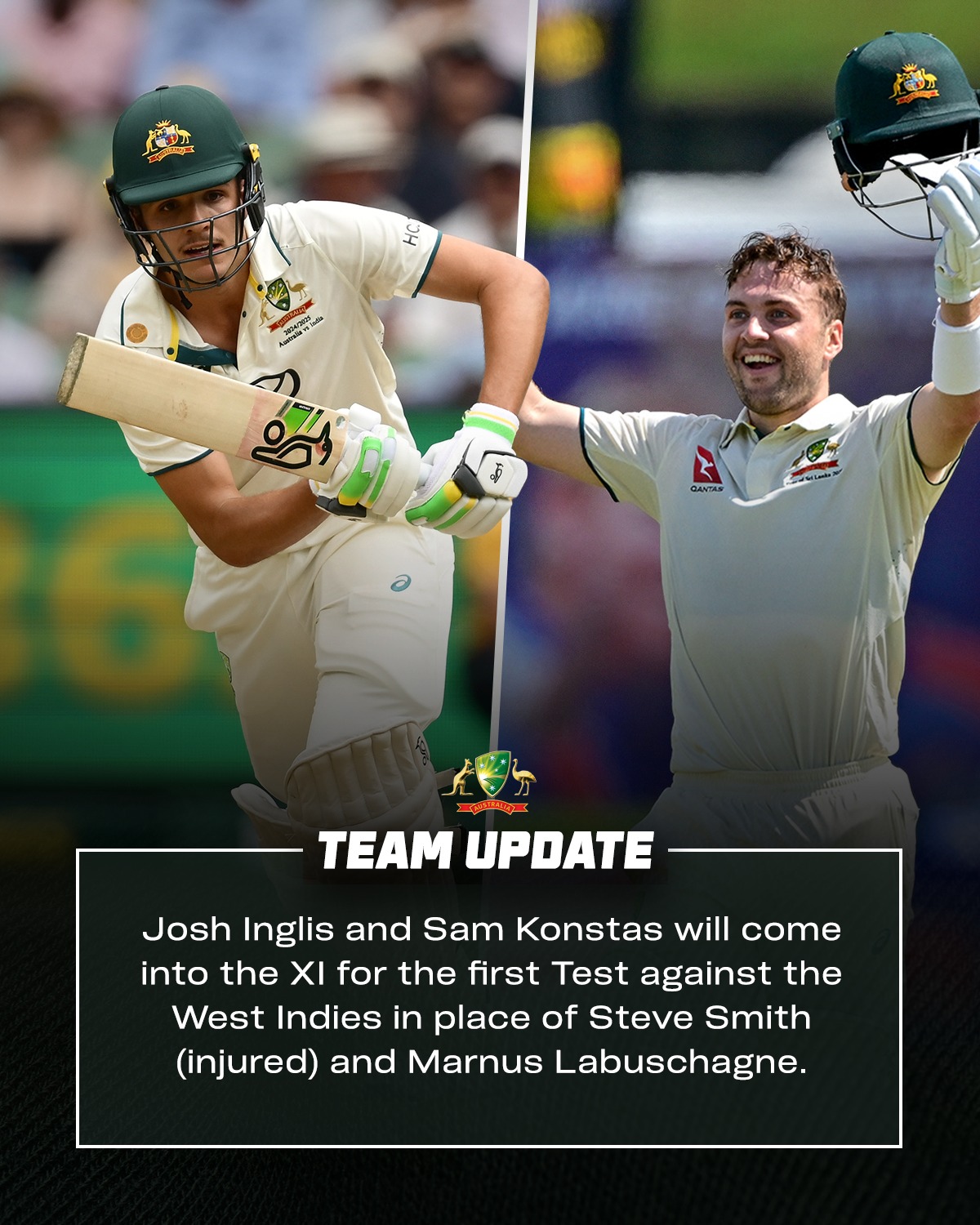 Prematch insights as the Aussie Men gearing up to face West Indies in a thrilling Test!!..
