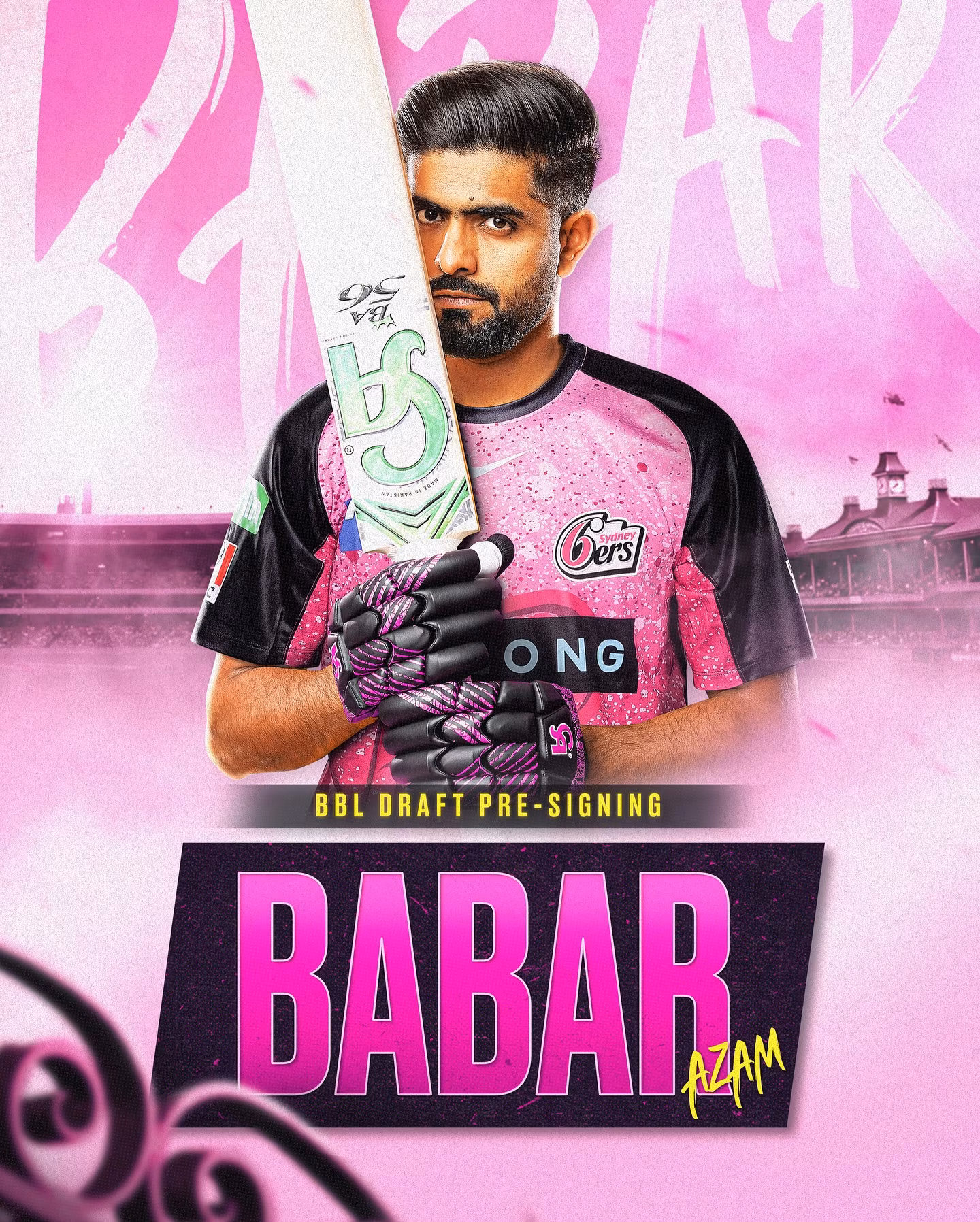 Babar Azam Joins Sydney Sixers For BBL15 Cricket King Babar brings his flair and leadership to Sixers for a thrilling BBL season!!!
