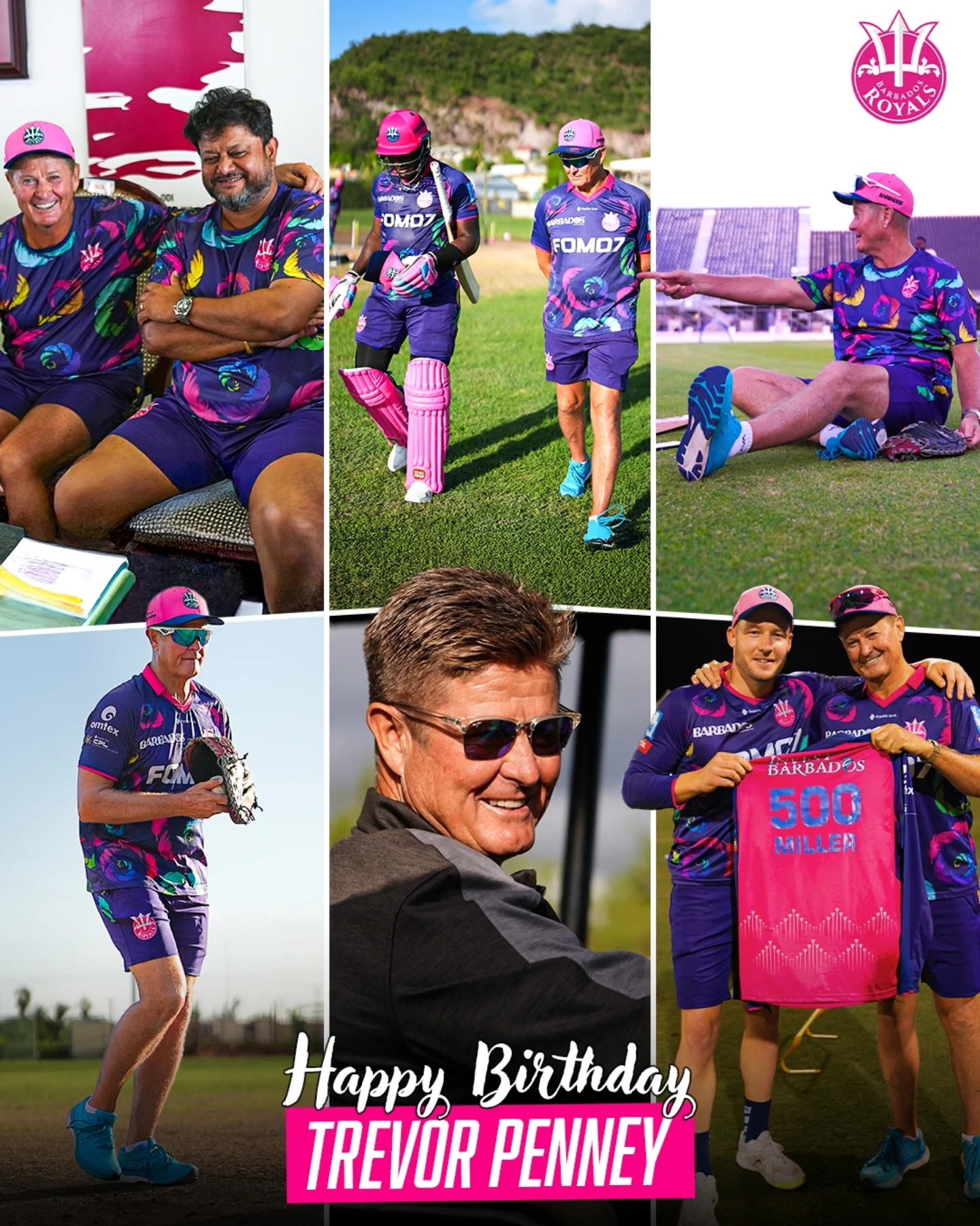 Barbados Royals Celebrate Head Coach Birthday Noting leadership and legacy, Royals honor their mentor with cheers and heartfelt tribute!