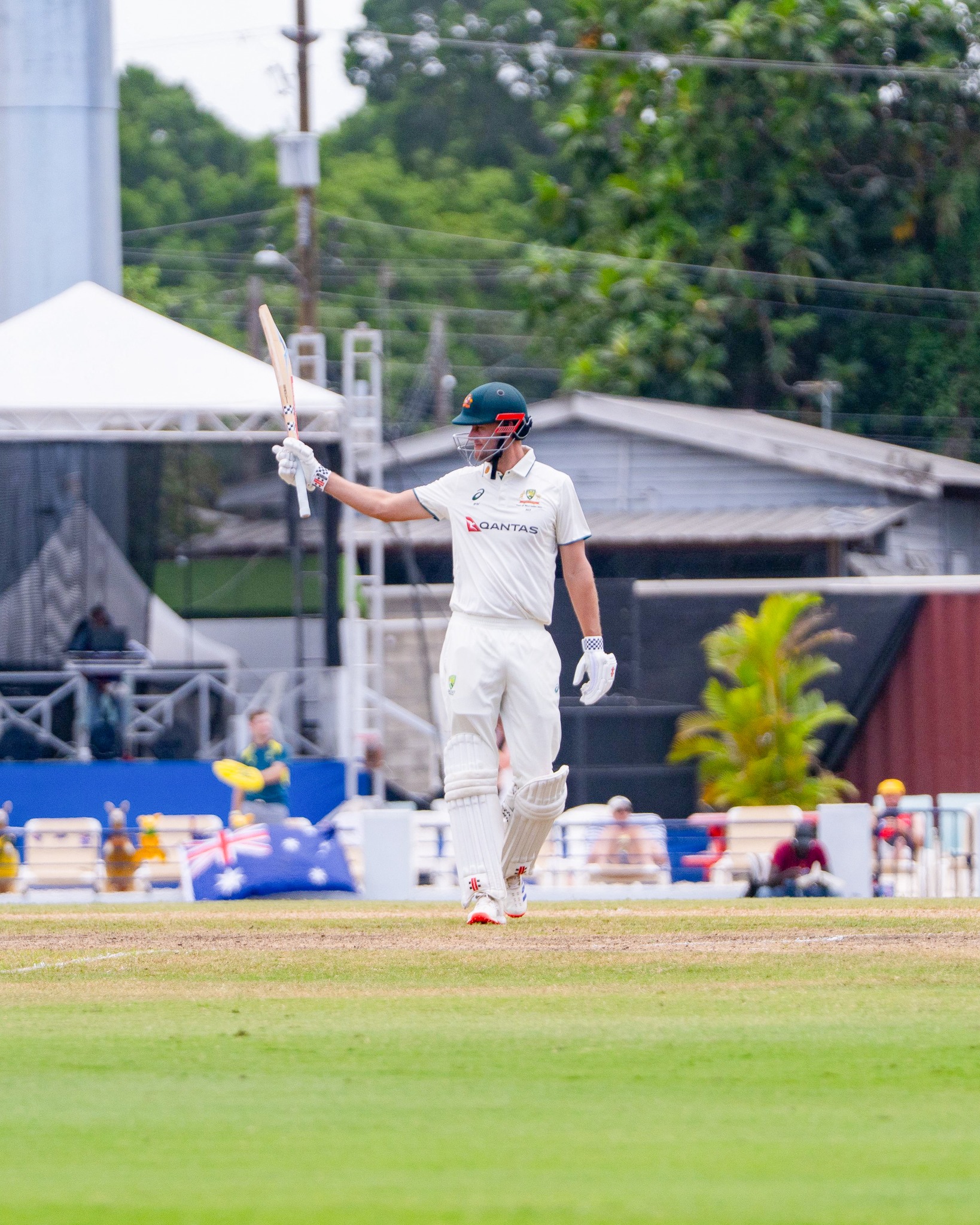 Cricket momentum surges as big Beau secures fifty in a thrilling WI vs AUS Test match now!
