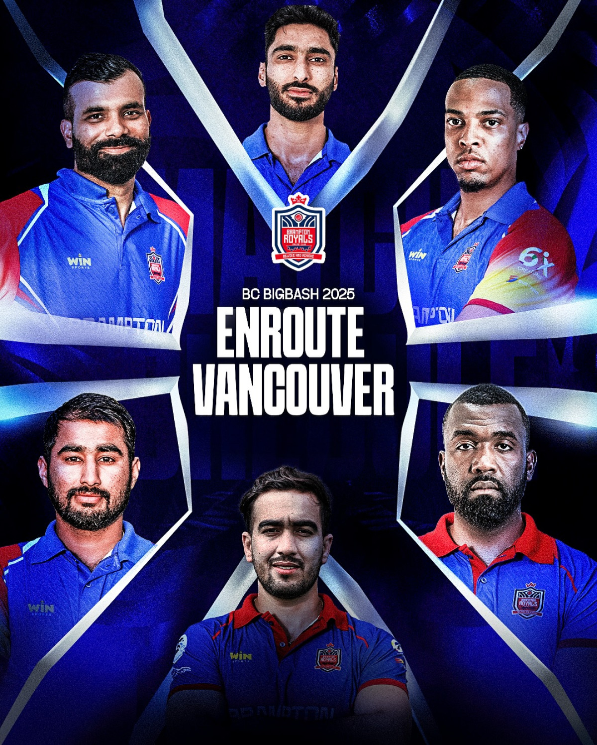 Brampton Royals Squad Unveiled For BC Bash Official Royals reveal squad and schedule for BC Bash in Vancouver - cricket ignites!!!!!