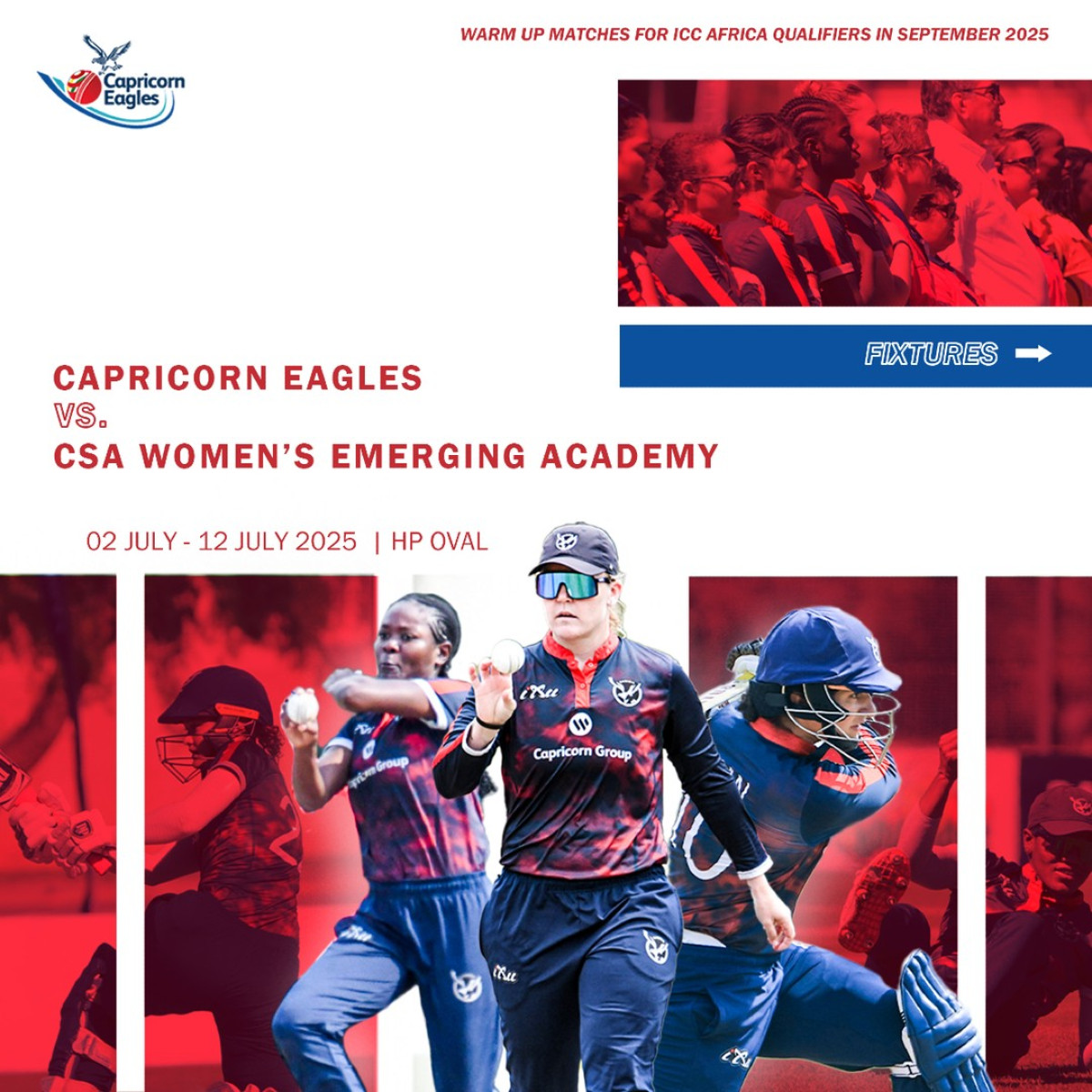 Capricorn Eagles Launch CSA Women’s Emerging Academy Eagles Host Key Academy Series to Fine-Tune Strategies for T20 Qualifiers in Africa Ahead!