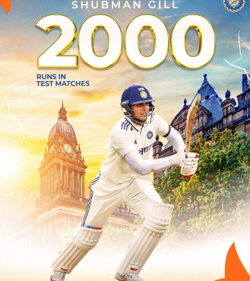 Shubman Gill powers forward with 2000+ test runs, marking a key moment for Indian cricket.