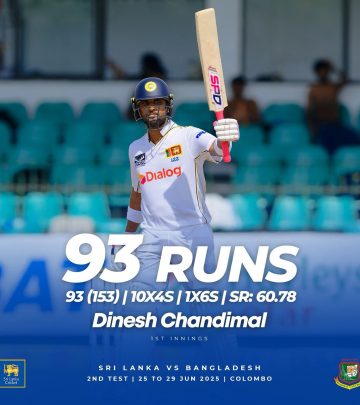 Chandimal’s 93 Ignites Sri Lanka’s Charge