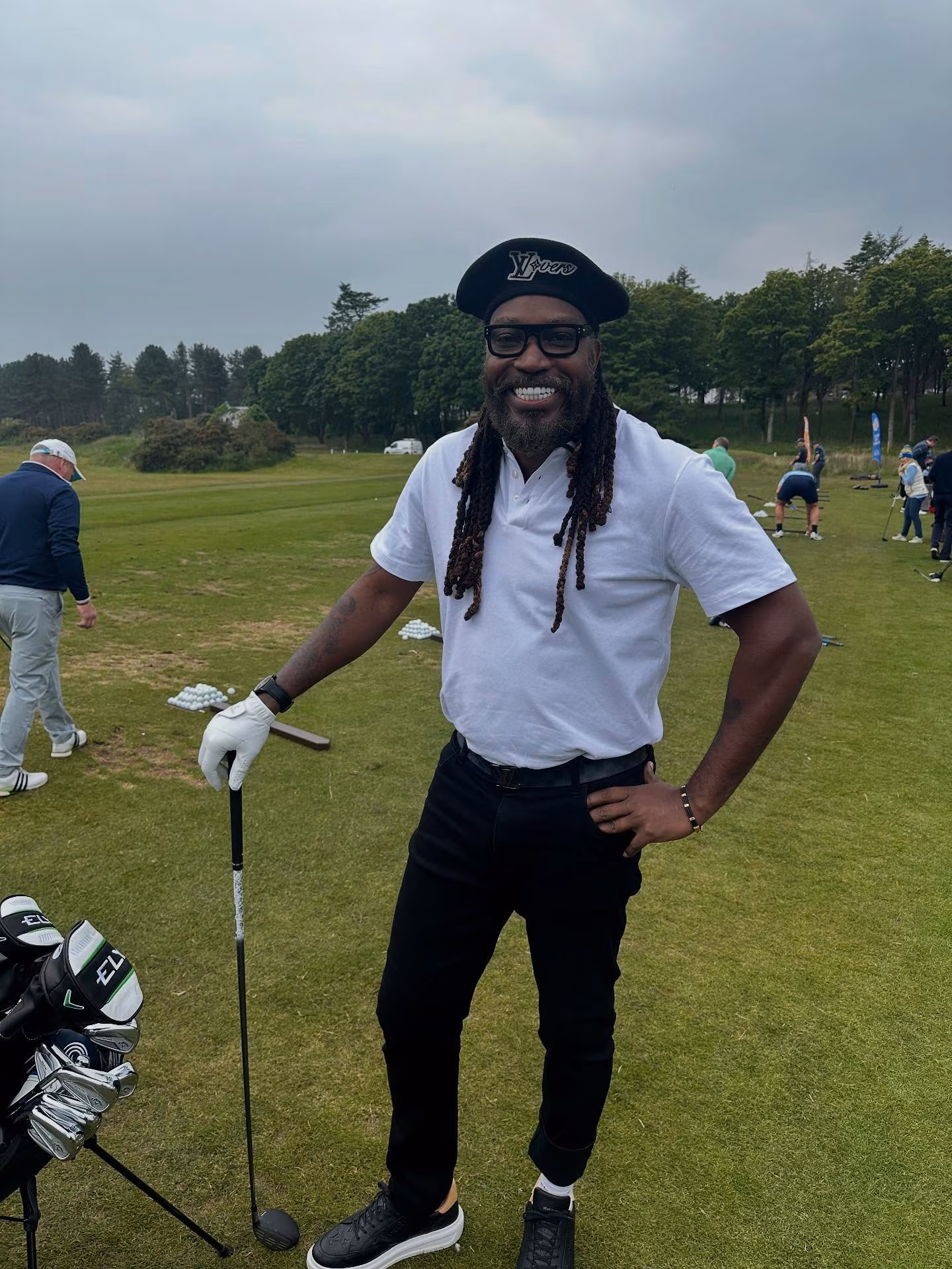 Chris Gayle's Rocky Golf Round Amid Cold & Wet Weather
