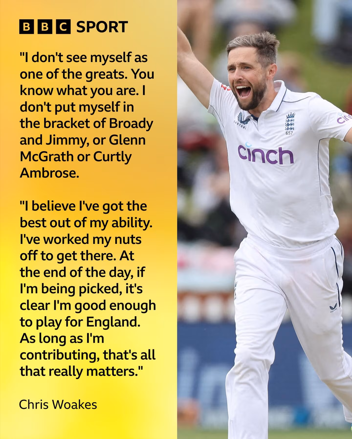 Chris Woakes powers comeback as England selects him for pivotal Headingley Test - epic!!!