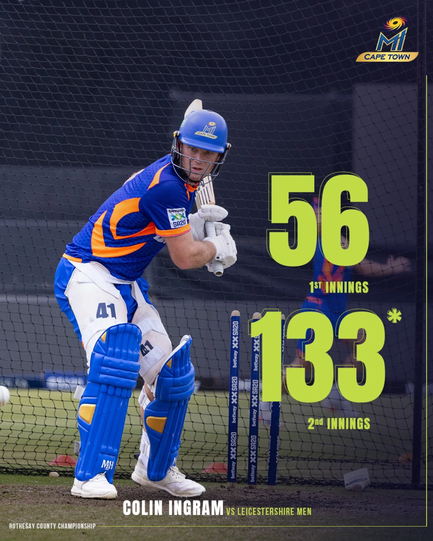 Classic Colin Impresses With MI Cape Town Veteran batsman Colin Ingram shines on field while reinforcing MI Cape Town’s rich legacy!