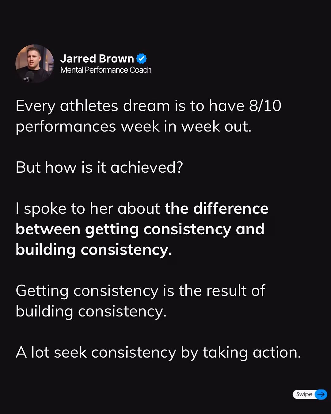 Consistency In Sport: Mental Approach Uncovered
