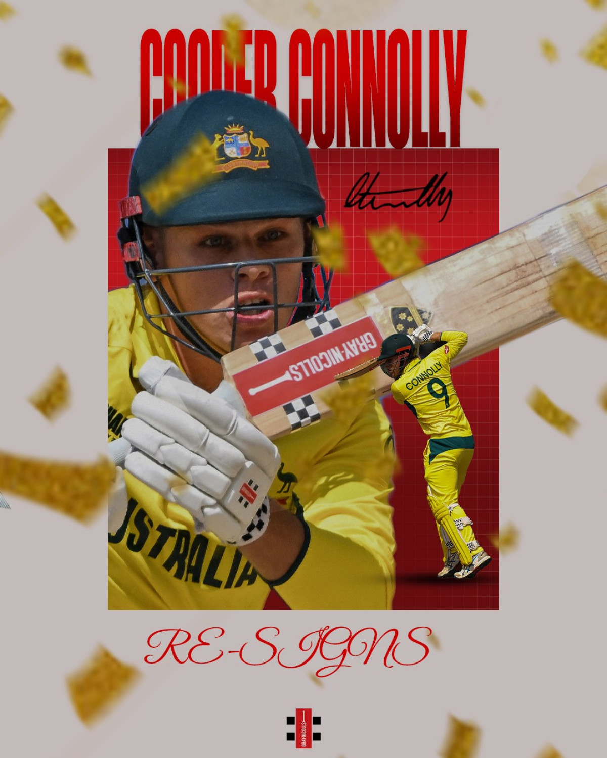 Cooper Connolly Signs With Gray-Nicolls Gray-Nicolls welcomes all-rounder Cooper Connolly, marking a pivotal career milestone now!