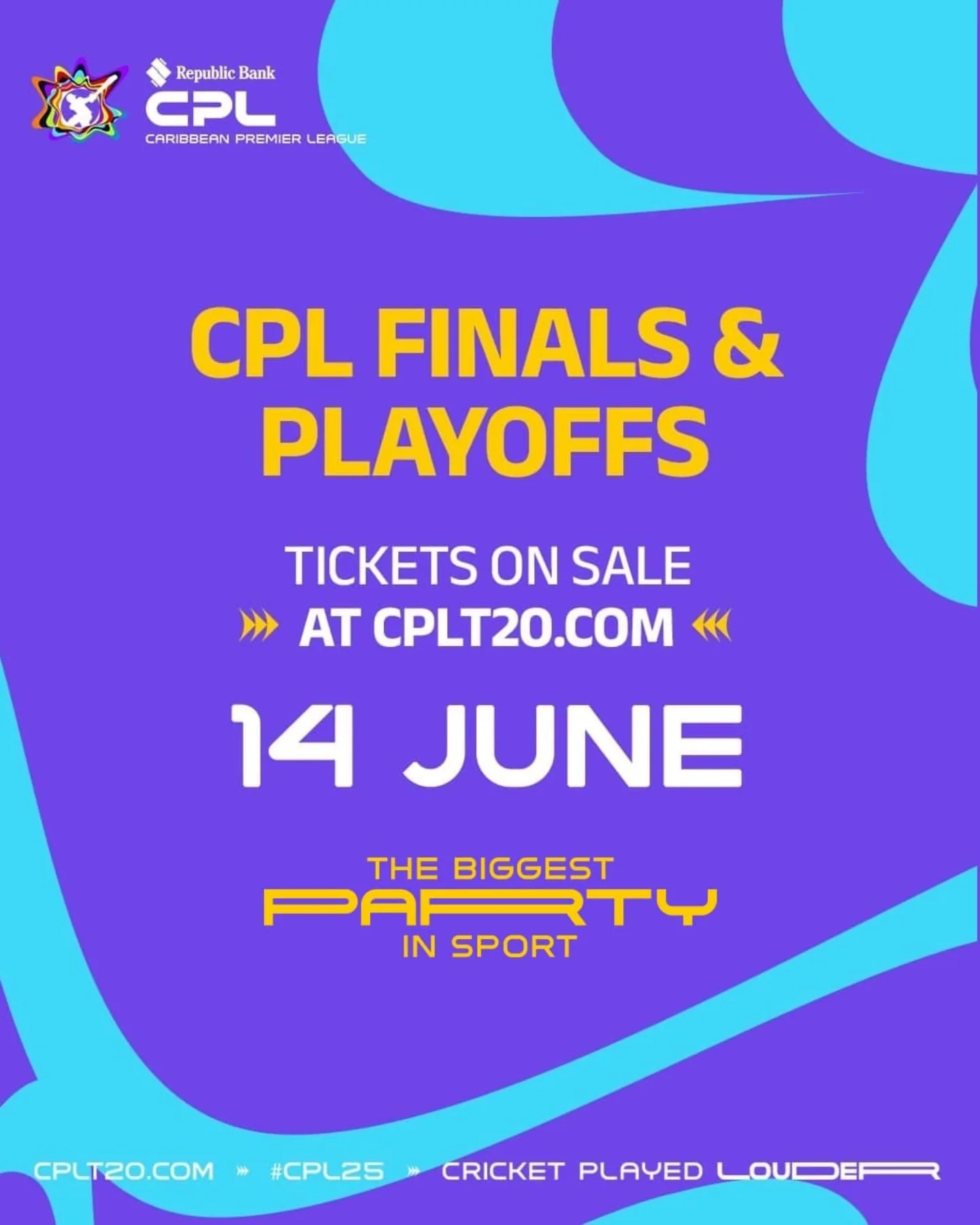 CPL Playoffs Tickets On Sale June 14 Book your spot as exclusive CPL Playoffs and Finals tickets hit sale June 14. - Don't miss