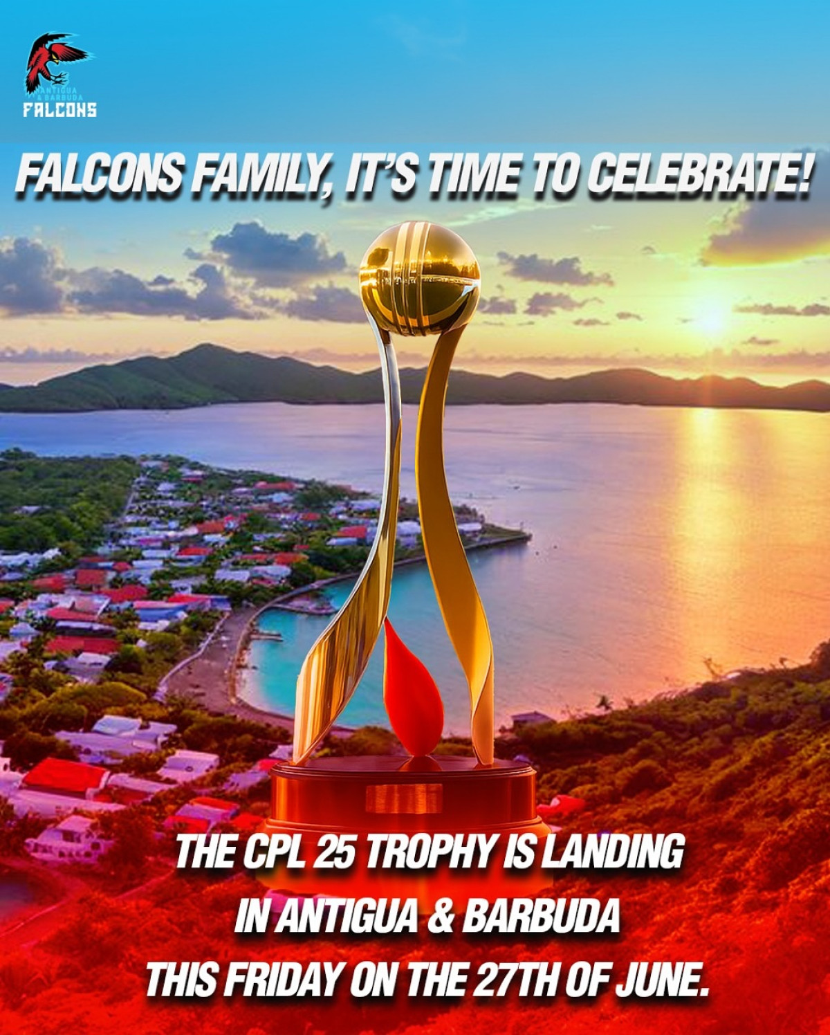Feel the excitement as the CPL trophy travels Antigua & Barbuda starting this soon Friday!