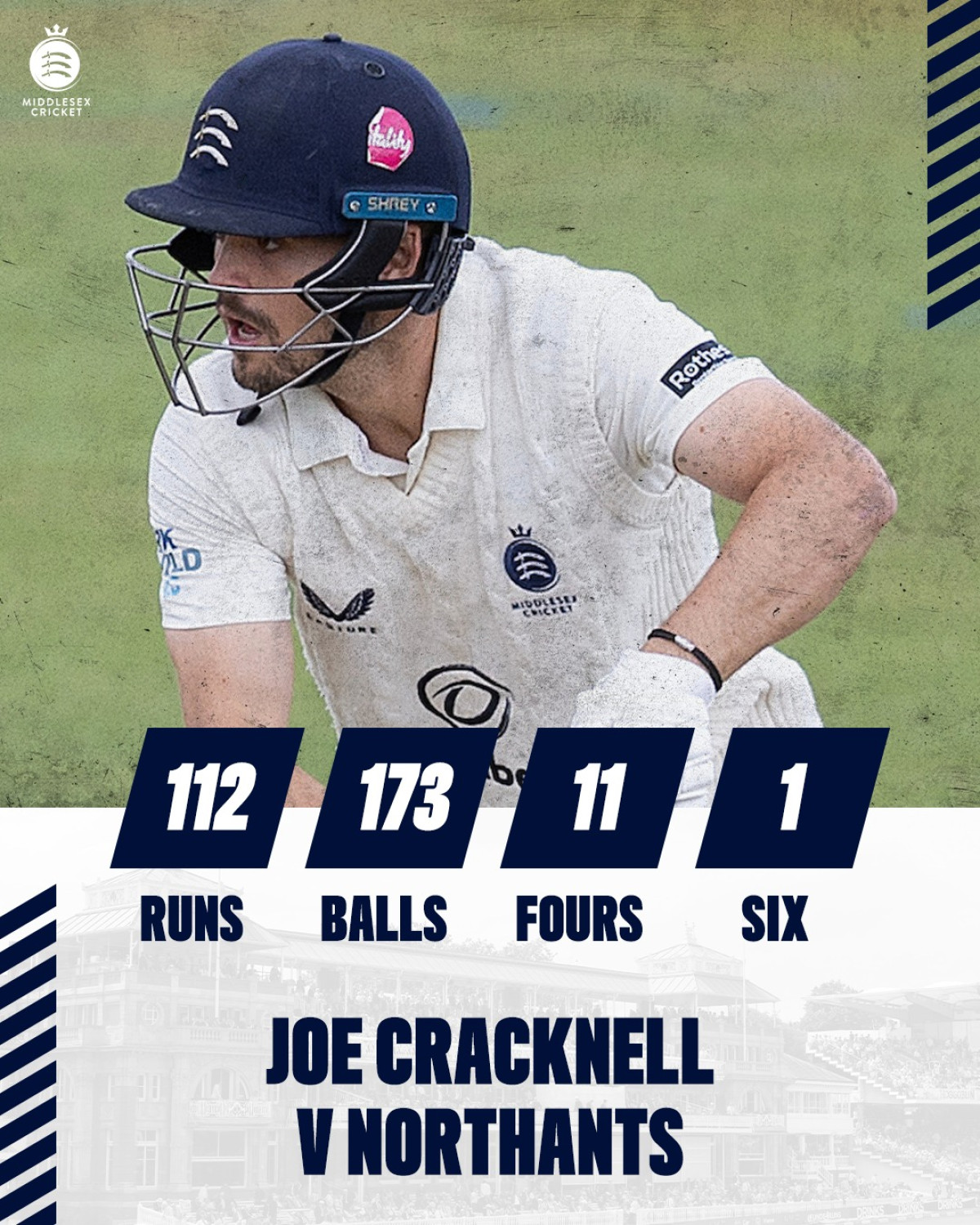 Cracknell Scores Maiden First-Class Ton A remarkable performance in Northamptonshire cements chapter in his cricketing journey.!!!