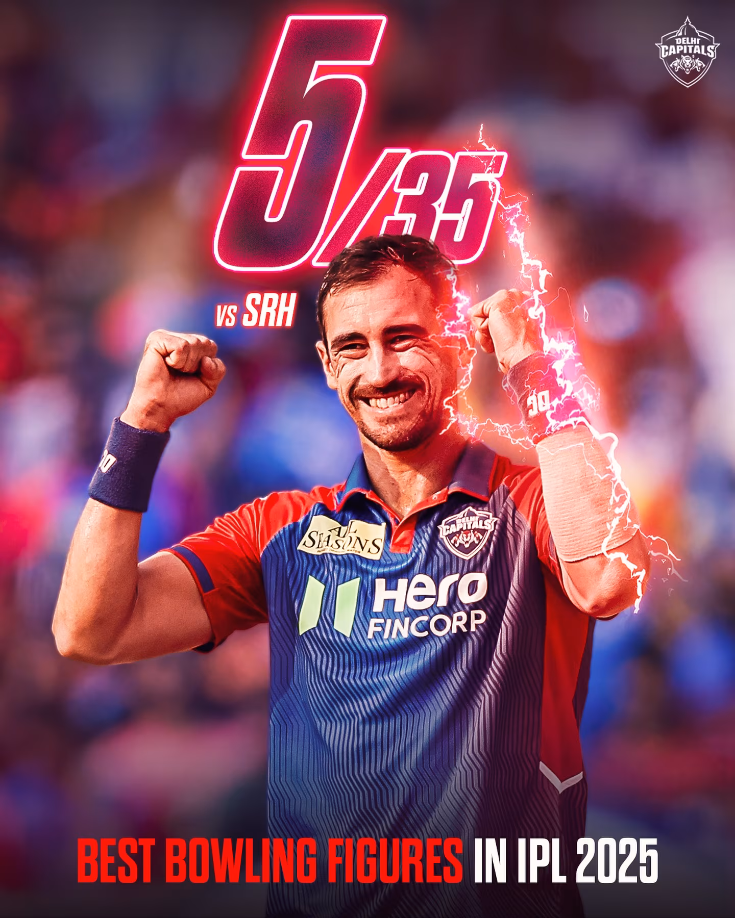 Delhi Capitals’ Starcy Goes Next Level In a stunning display, Starcy elevates play, captivating fans with vibrant energy on field.