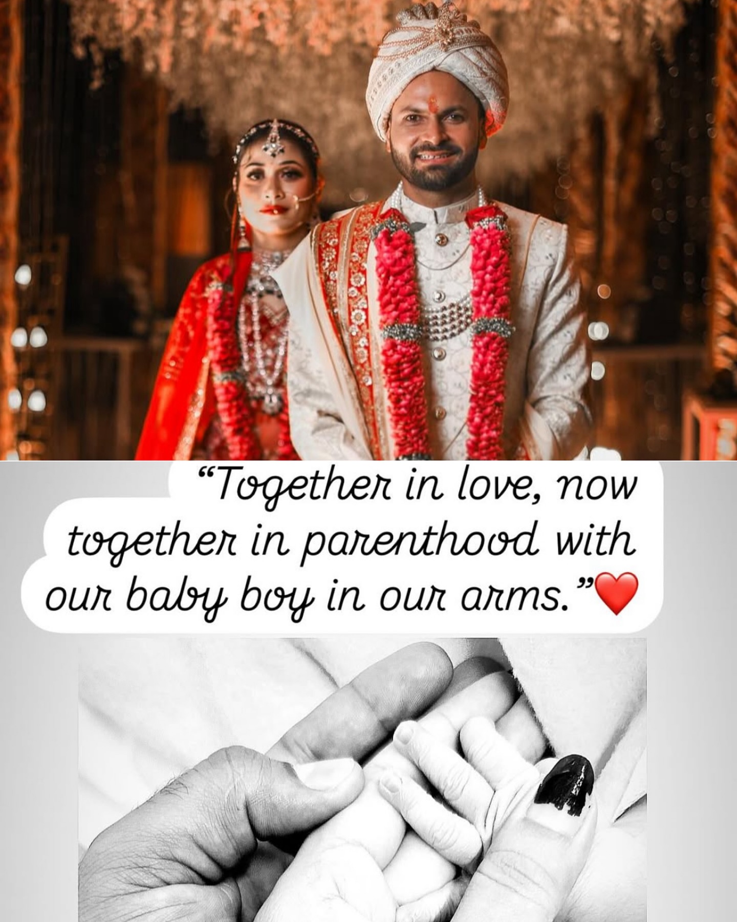 Delhi Capitals Welcome New Member To Team Family Celebrating Mukesh & Divya's joyous arrival as they join the DC fam with heartfelt pride!