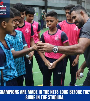 Dhammika Prasad Coaches Future Fast Bowlers