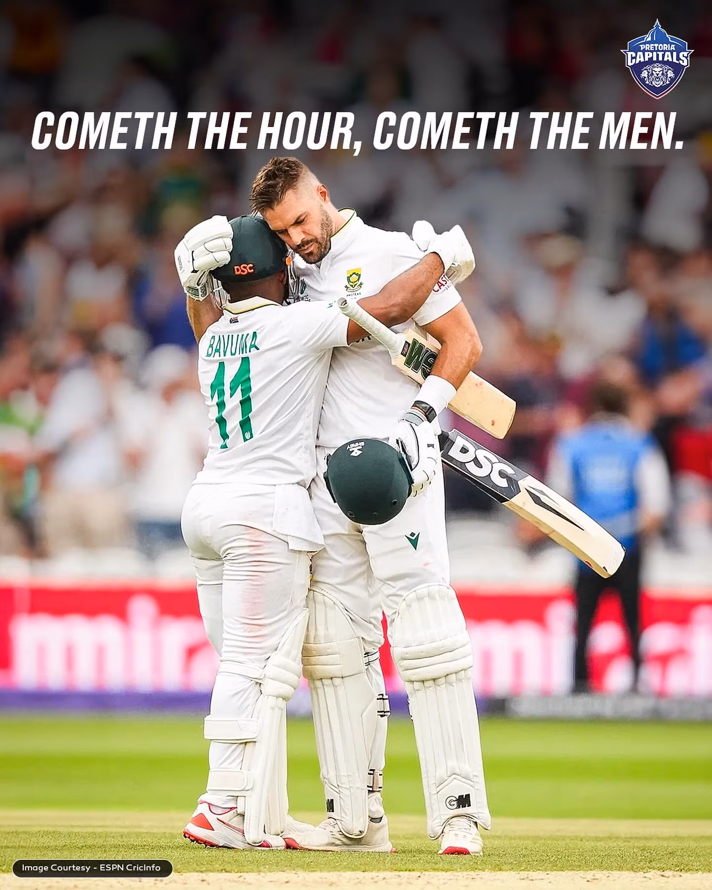 Dynamic Duo Triumph With WTC Mace Glory Celebrating exceptional Test cricket prowess as Pretoria Capitals clinch WTC Mace honors!!