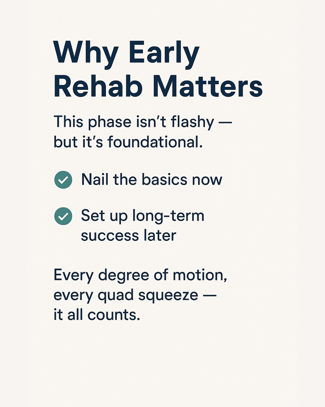 Early ACL Rehab: Building a Stronger Comeback