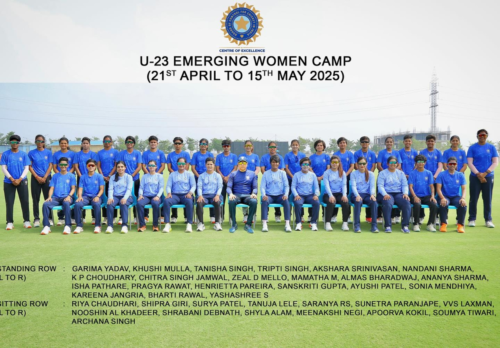 Emerging Camp 2025 Unveils Future Cricket Talents Nooshin Al Khadeer boldly champions Emerging Camp 2025, shaping tomorrow’s cricket stars!!