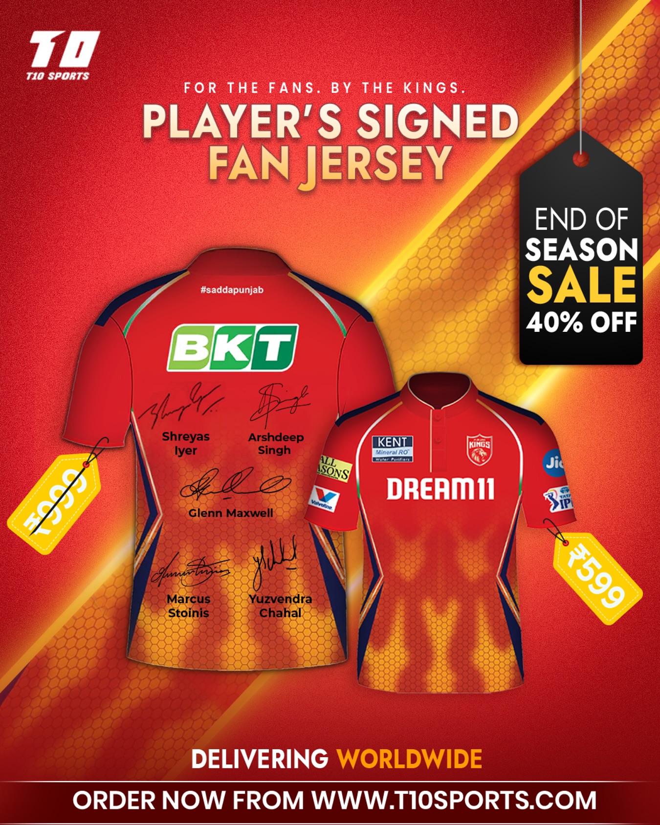 Score exclusive signed jerseys at 40% off as the season wraps up with style and savings.
