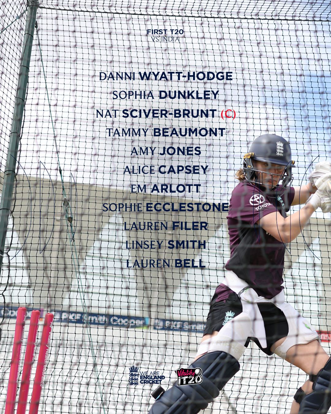 England's First XI Set To Face India
