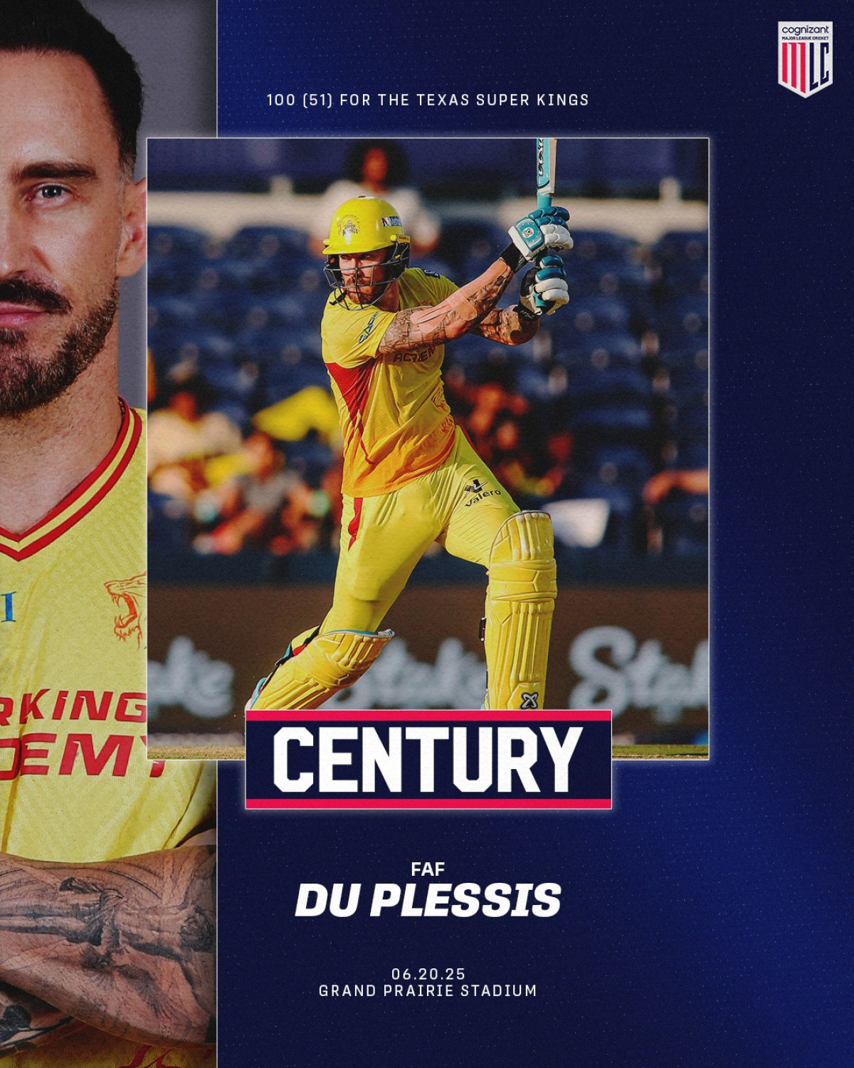 Fafdup’s Century Ignites 2025 MLC Season A masterful century by Fafdup ignites excitement as Major League Cricket charges into 2025.
