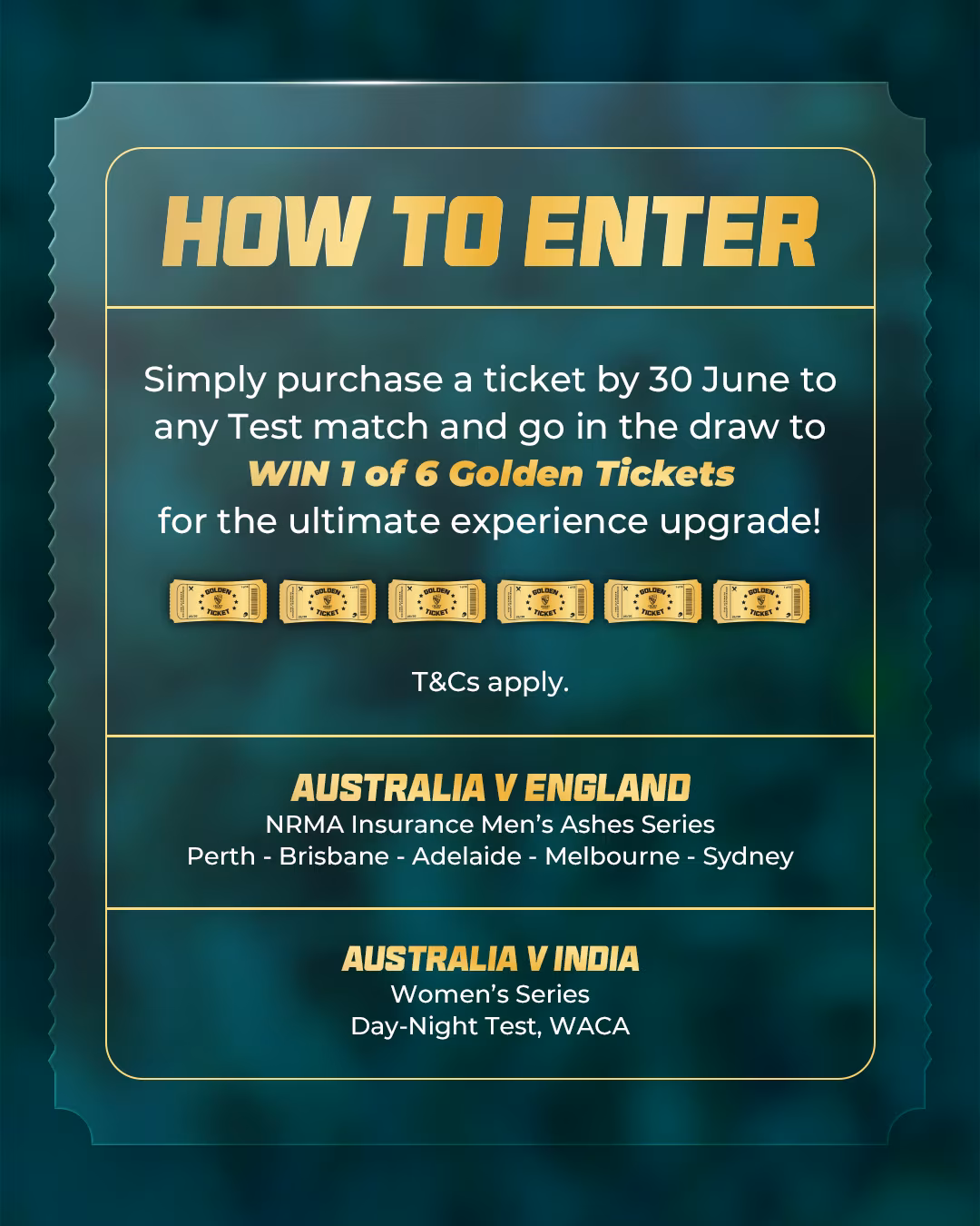 Golden Ticket Revives Summer Cricket Thrills