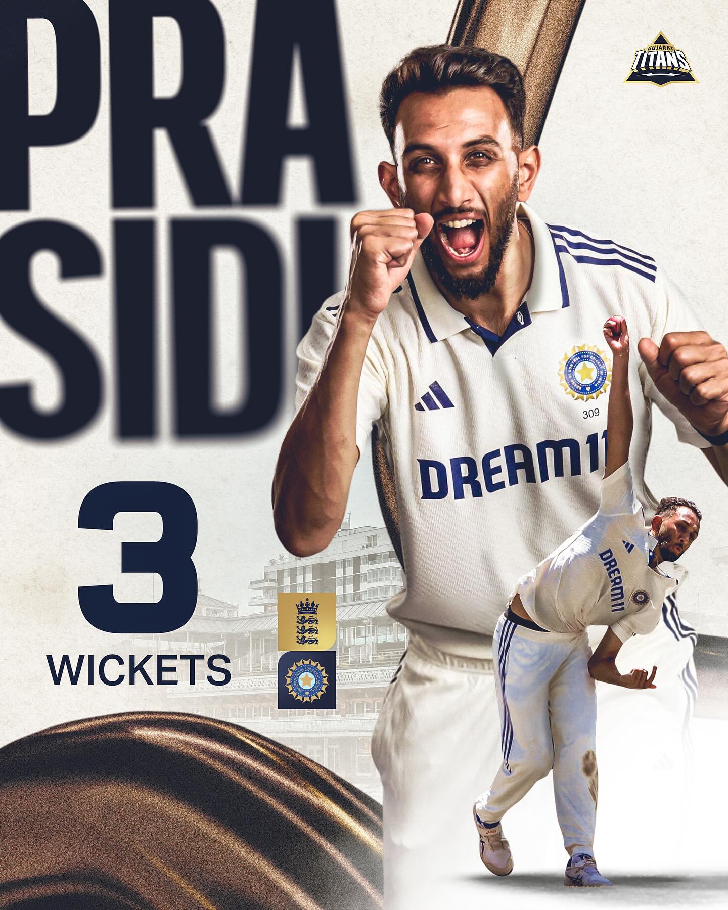 Gujarat Titans Shine With Crucial Breakthroughs Gujarat Titans and Prasidh Krishna drive breakthrough strides, energize the pitch tonight.