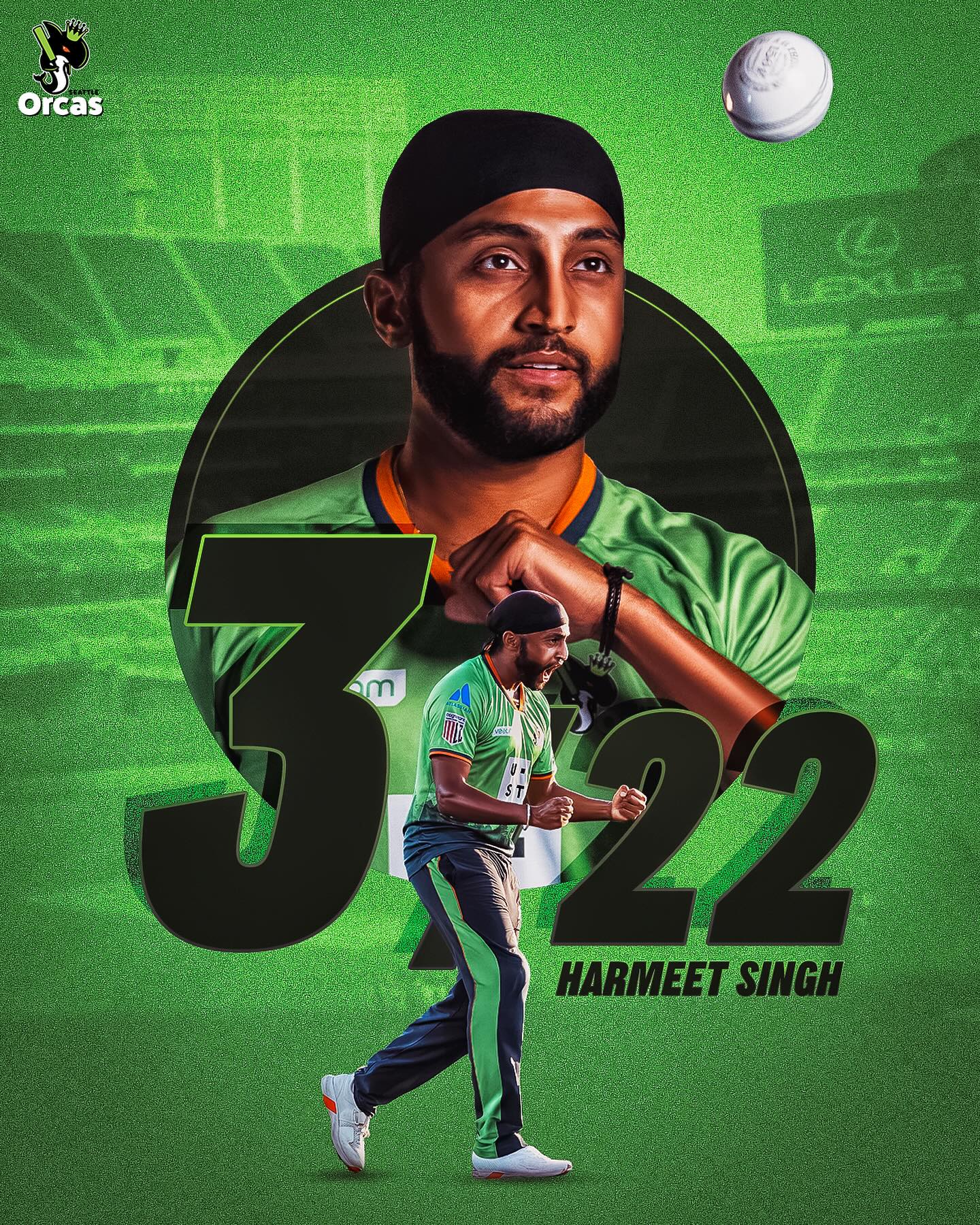 Harmeet Singh Powers Seattle Orcas in MLC2025 Bowler Harmeet delivers magic on the pitch, reaffirming his stature as a cricket maestro.