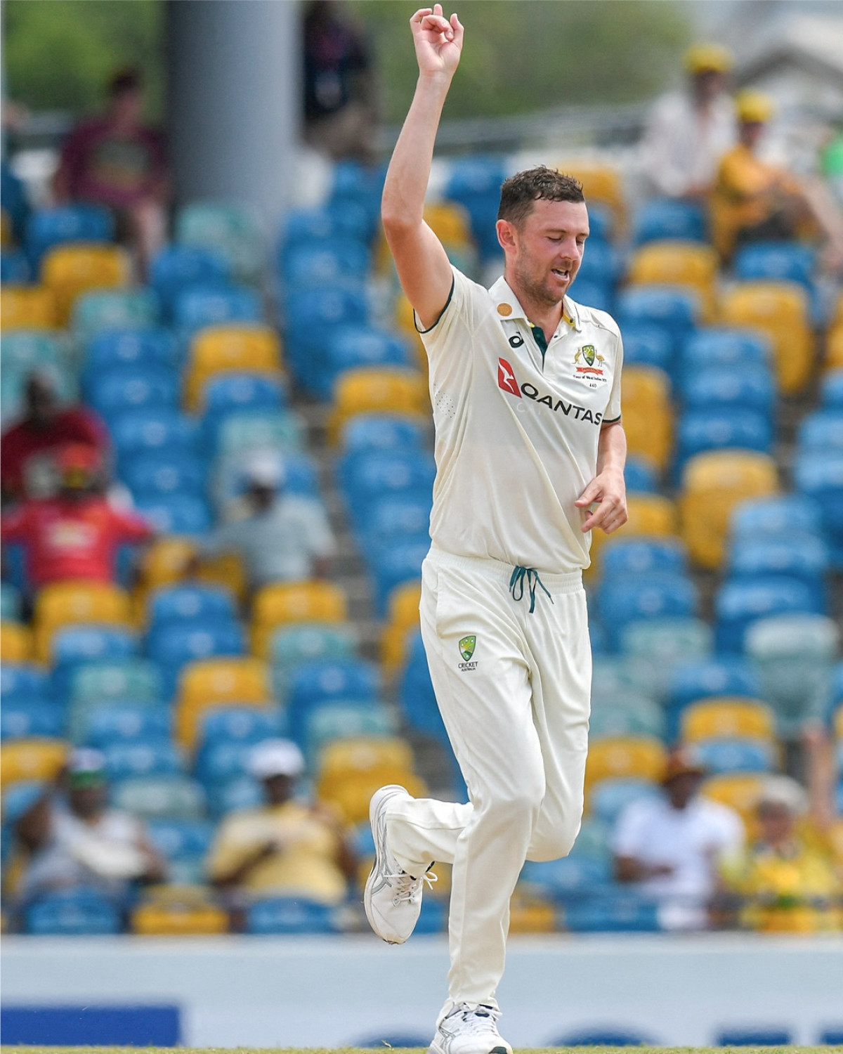 Hoff Strikes Early, Secures First Aussie Wicket In Barbados, Hoff delivers a breakthrough, fueling a powerful start for the Aussie team!