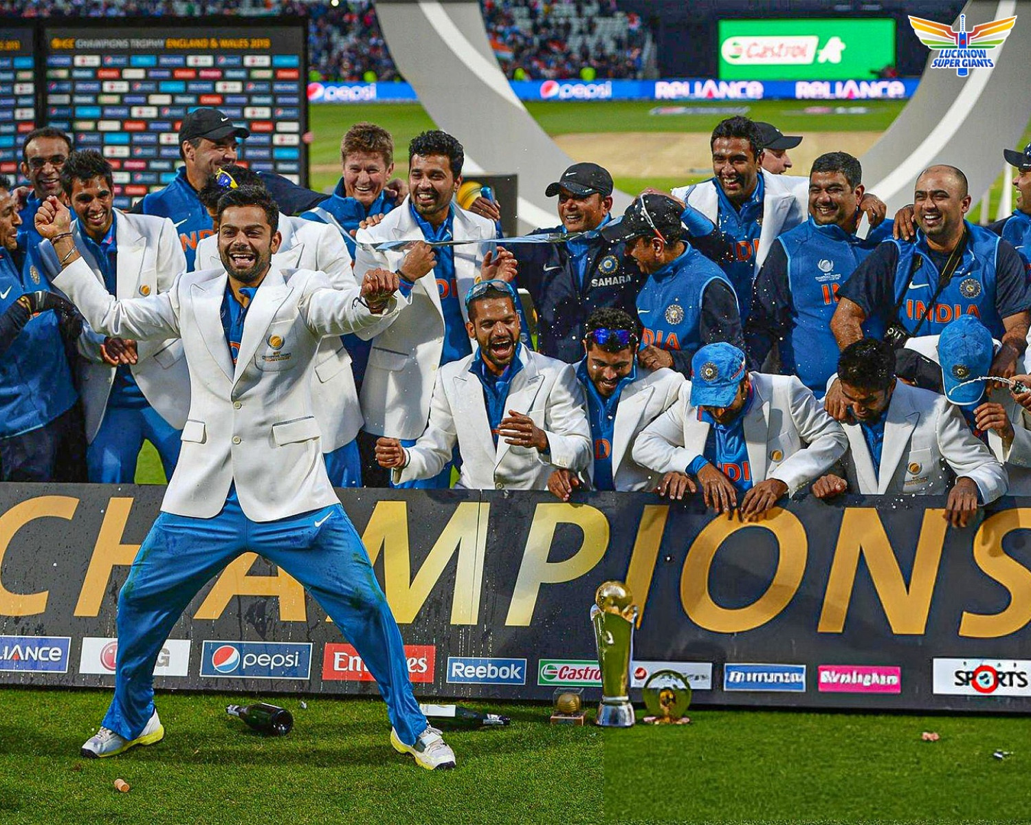 India Danced As King Led LS Super Giants A jubilant celebration unfolds as Lucknow Super Giants mark a victory day with regal flair