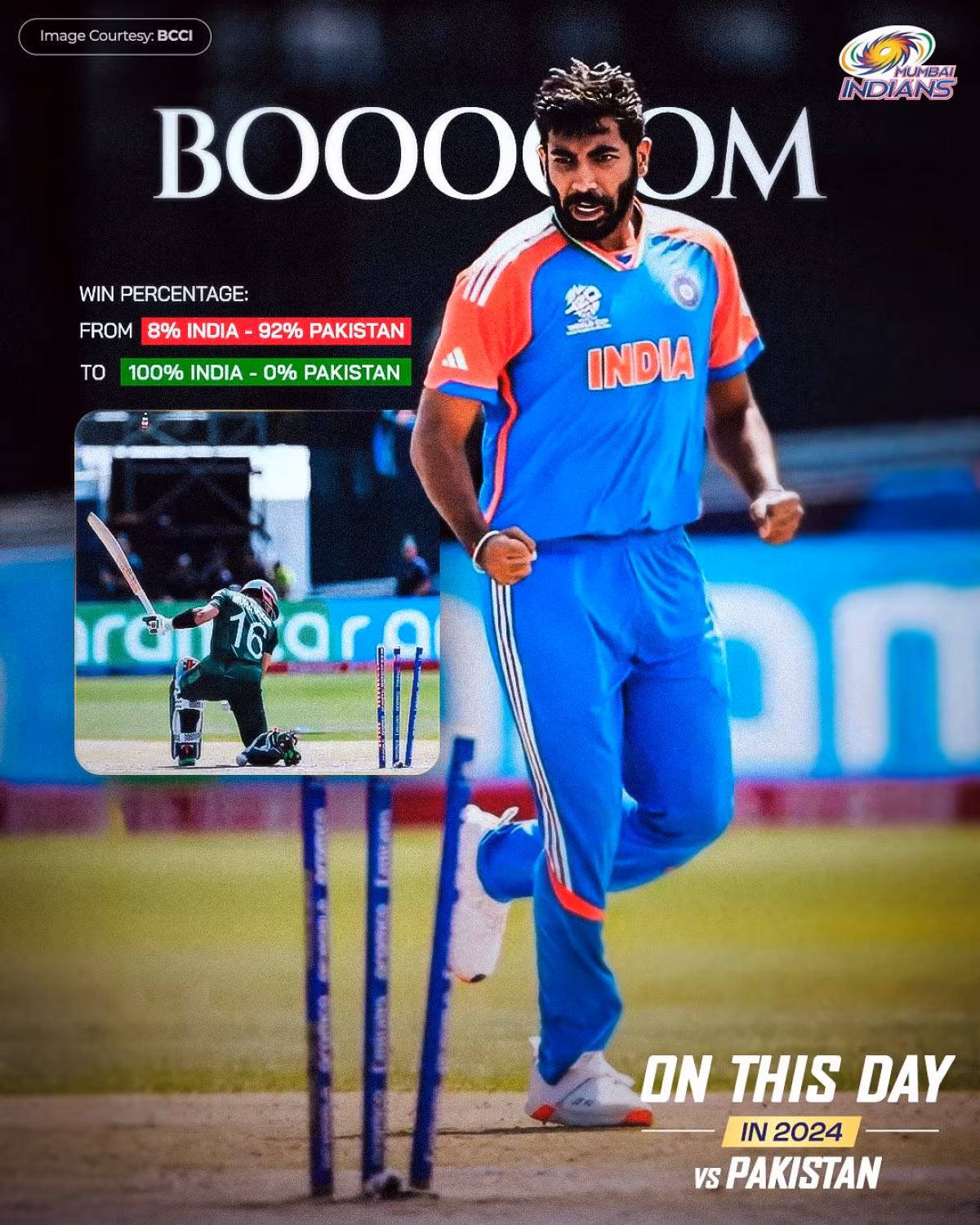 India Triumphs Over Pakistan In T20 WC 2024 Epic win unfolds as Mumbai Indians celebrate a T20 triumph, delivering pure cricket magic